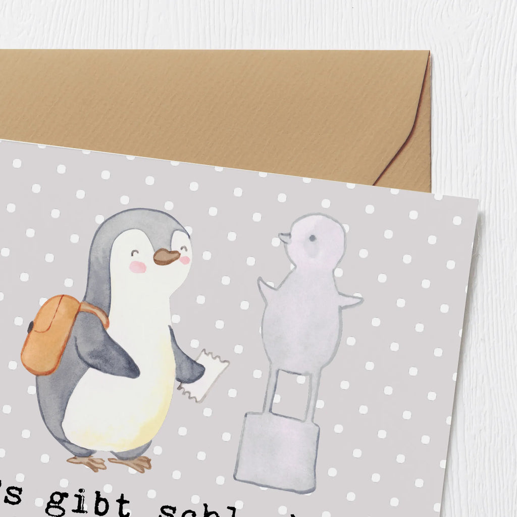 Deluxe Card penguin to visit a museum Karte, Hochwertige Grußkarte, Hochwertige Klappkarte, Klappkarte, Glückwunschkarte, Geburtstagskarte, Grußkarte, Hochzeitskarte, Einladungskarte, Geschenk, Sport, Sportart, Hobby, Schenken, Danke, Dankeschön, Auszeichnung, Gewinn, Sportler, Museum besuchen, Museen