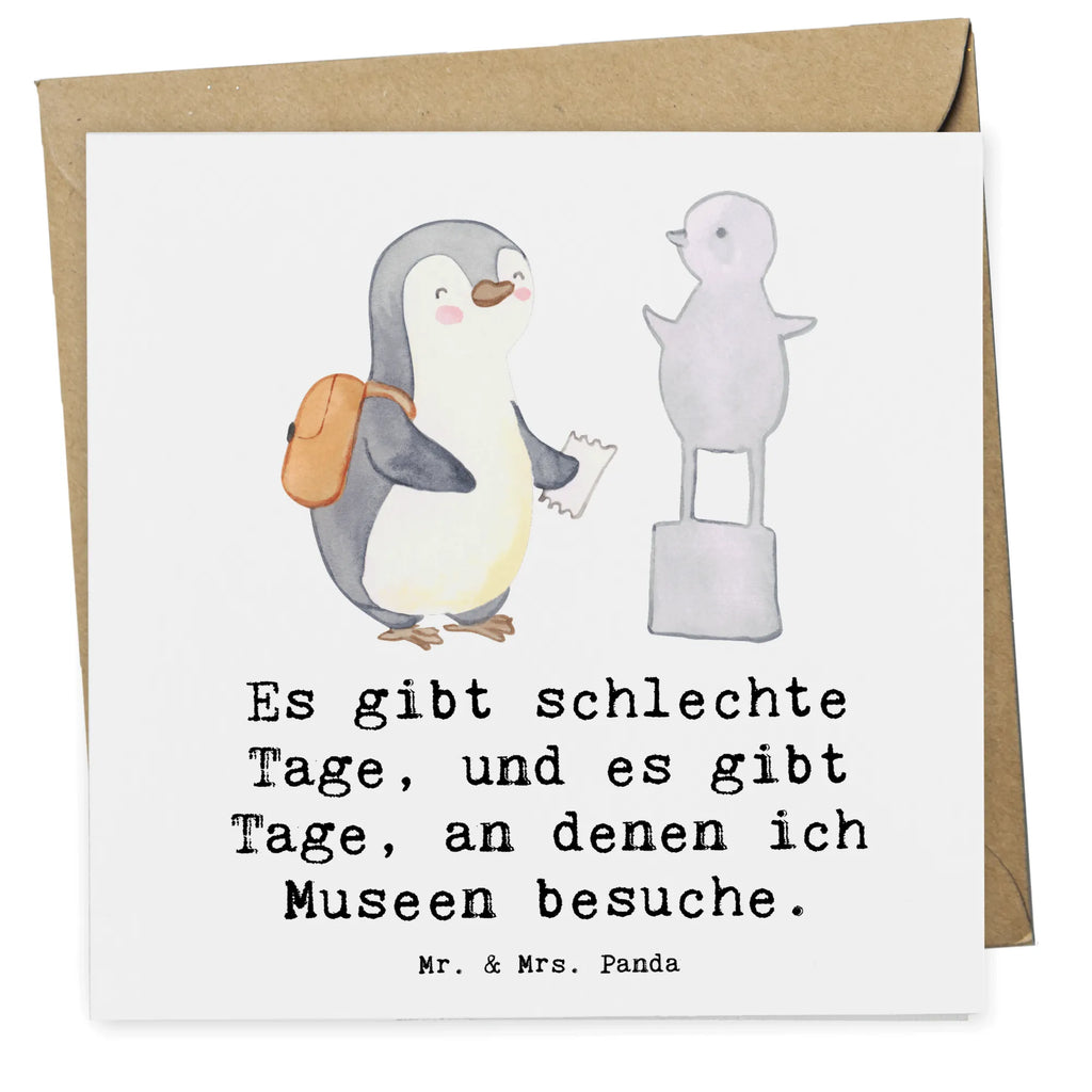 Deluxe Card penguin to visit a museum Karte, Hochwertige Grußkarte, Hochwertige Klappkarte, Klappkarte, Glückwunschkarte, Geburtstagskarte, Grußkarte, Hochzeitskarte, Einladungskarte, Geschenk, Sport, Sportart, Hobby, Schenken, Danke, Dankeschön, Auszeichnung, Gewinn, Sportler, Museum besuchen, Museen