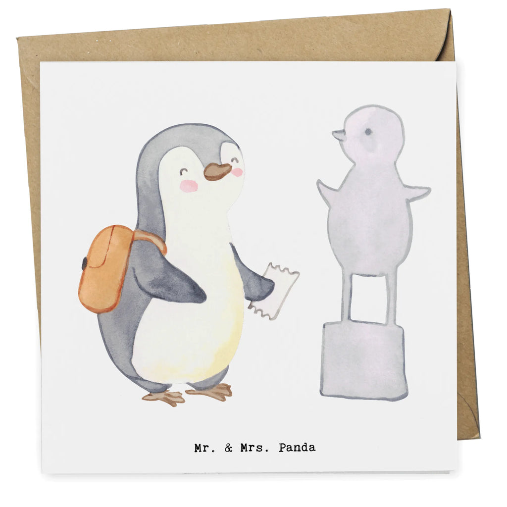 Deluxe Card penguin to visit a museum Karte, Hochwertige Grußkarte, Hochwertige Klappkarte, Klappkarte, Glückwunschkarte, Geburtstagskarte, Grußkarte, Hochzeitskarte, Einladungskarte, Geschenk, Sport, Sportart, Hobby, Schenken, Danke, Dankeschön, Auszeichnung, Gewinn, Sportler, Museum besuchen, Museen