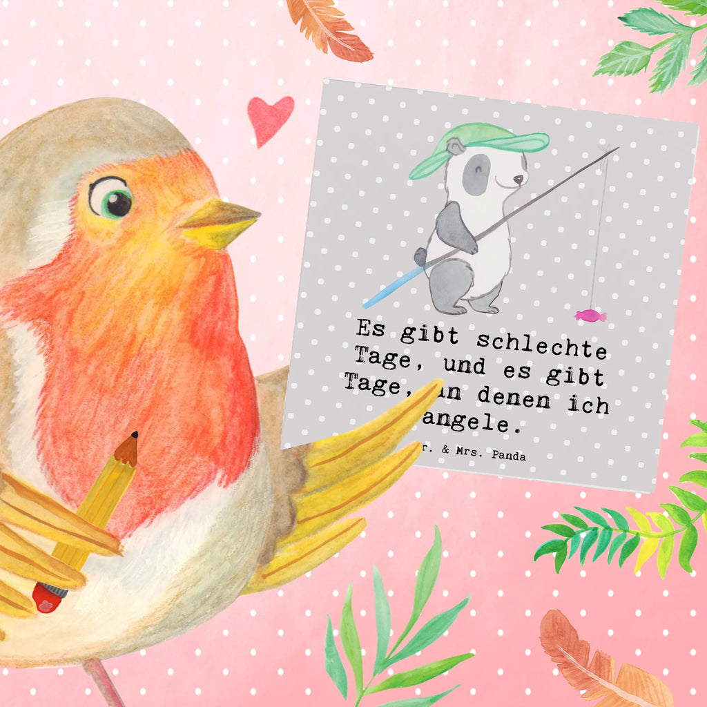 Deluxe Karte Panda Angeln Karte, Grußkarte, Klappkarte, Einladungskarte, Hochzeitskarte, Hochwertige Grußkarte, Glückwunschkarte, Hochwertige Klappkarte, Geburtstagskarte, Geschenk, Sport, Sportart, Hobby, Schenken, Danke, Dankeschön, Auszeichnung, Gewinn, Sportler, angeln, Angelverein, Angelsport, Hobbyangler, angeln gehen, Angler