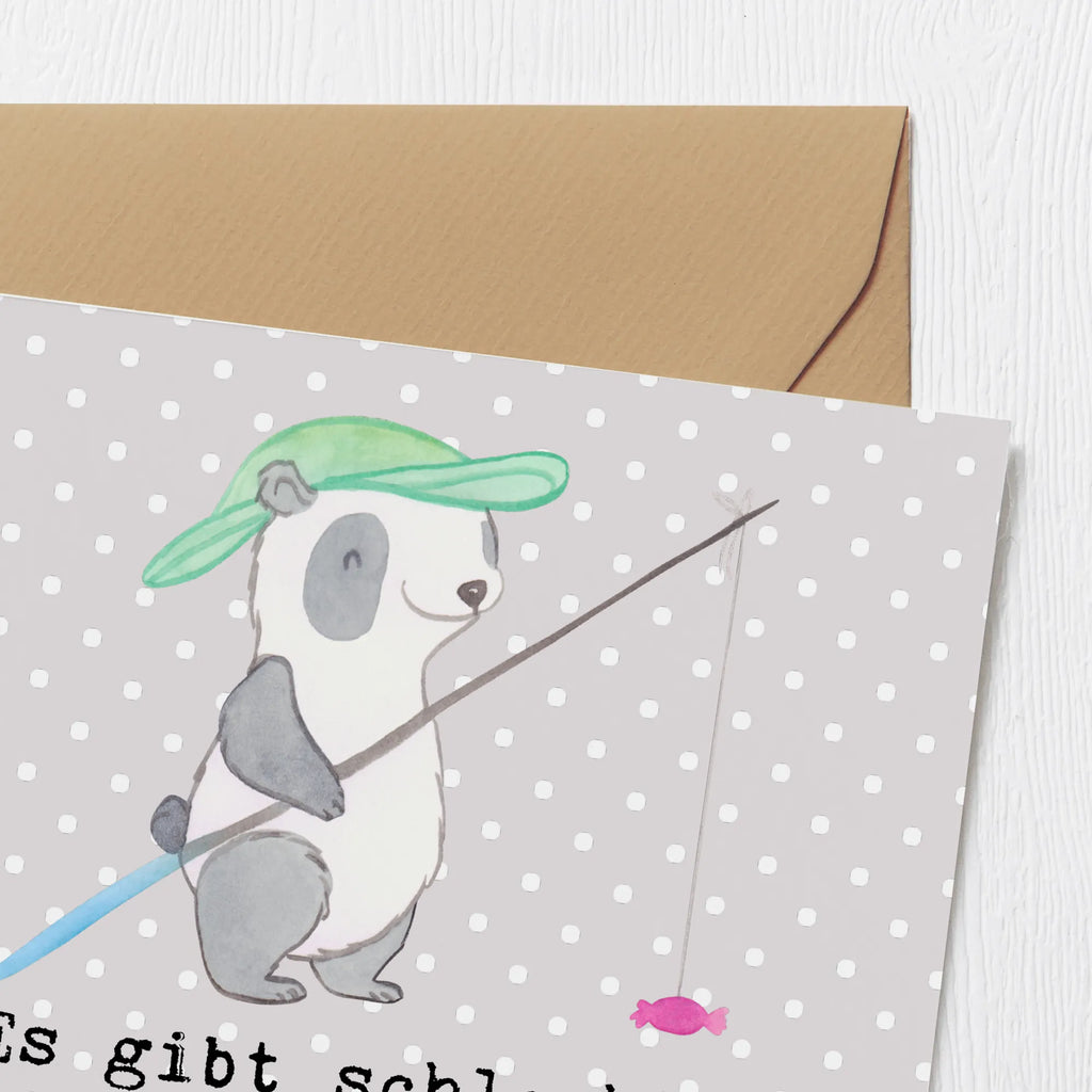 Deluxe Karte Panda Angeln Karte, Grußkarte, Klappkarte, Einladungskarte, Hochzeitskarte, Hochwertige Grußkarte, Glückwunschkarte, Hochwertige Klappkarte, Geburtstagskarte, Geschenk, Sport, Sportart, Hobby, Schenken, Danke, Dankeschön, Auszeichnung, Gewinn, Sportler, angeln, Angelverein, Angelsport, Hobbyangler, angeln gehen, Angler