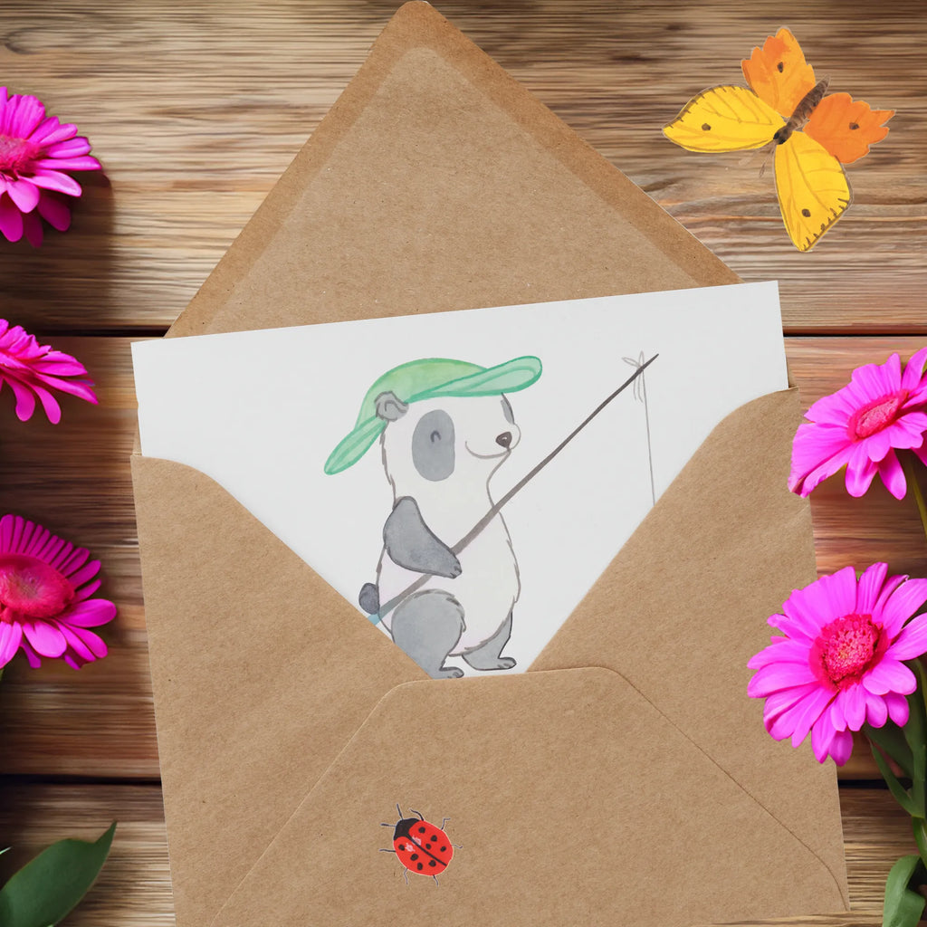 Deluxe Karte Panda Angeln Karte, Grußkarte, Klappkarte, Einladungskarte, Hochzeitskarte, Hochwertige Grußkarte, Glückwunschkarte, Hochwertige Klappkarte, Geburtstagskarte, Geschenk, Sport, Sportart, Hobby, Schenken, Danke, Dankeschön, Auszeichnung, Gewinn, Sportler, angeln, Angelverein, Angelsport, Hobbyangler, angeln gehen, Angler