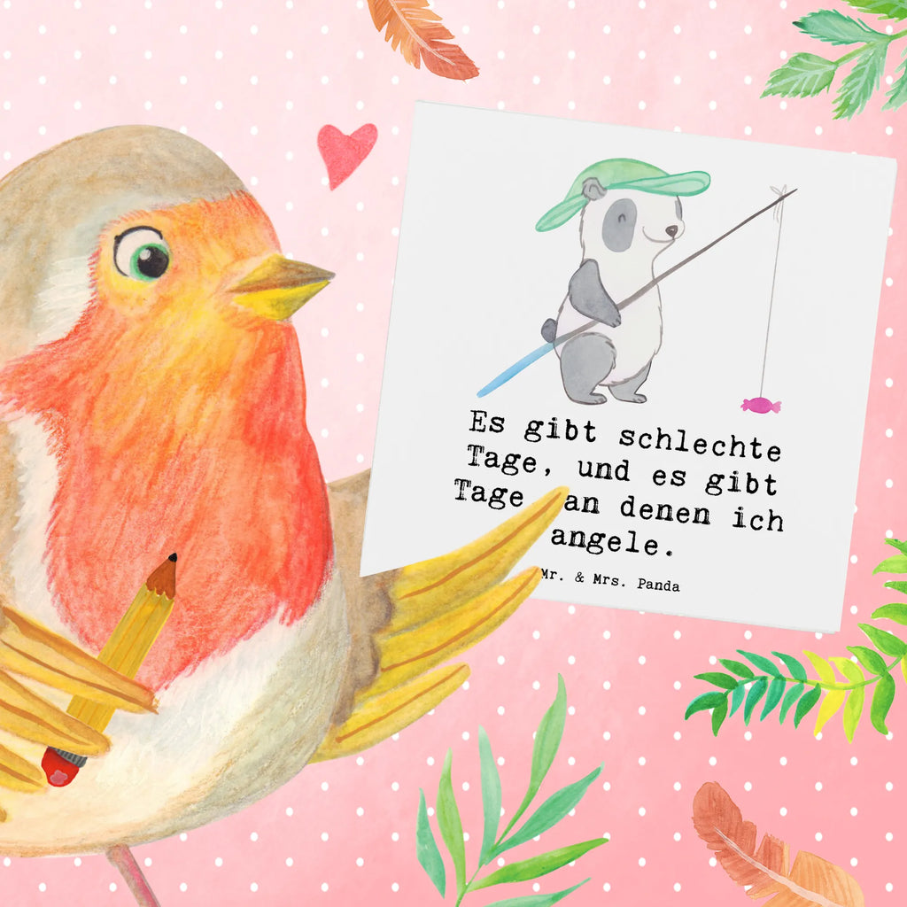 Deluxe Karte Panda Angeln Karte, Grußkarte, Klappkarte, Einladungskarte, Hochzeitskarte, Hochwertige Grußkarte, Glückwunschkarte, Hochwertige Klappkarte, Geburtstagskarte, Geschenk, Sport, Sportart, Hobby, Schenken, Danke, Dankeschön, Auszeichnung, Gewinn, Sportler, angeln, Angelverein, Angelsport, Hobbyangler, angeln gehen, Angler