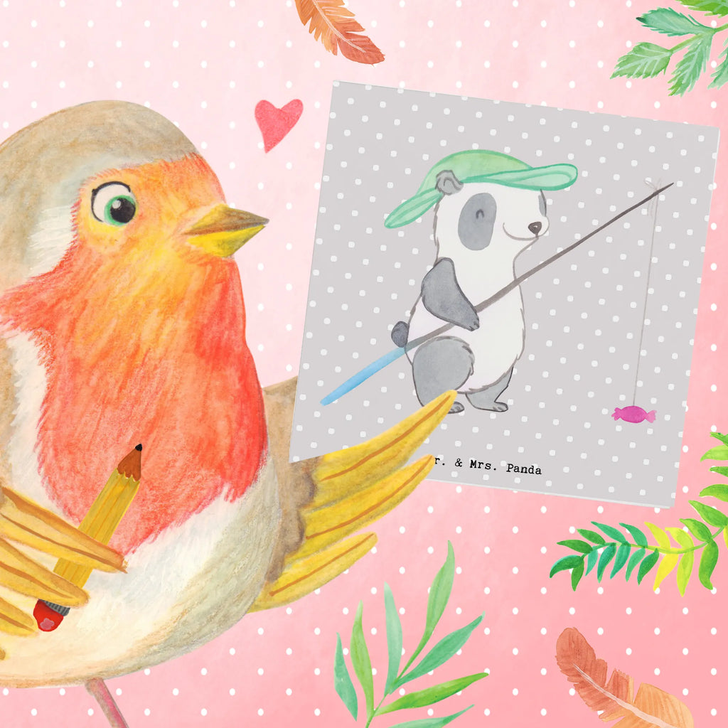 Deluxe Karte Panda Angeln Karte, Grußkarte, Klappkarte, Einladungskarte, Hochzeitskarte, Hochwertige Grußkarte, Glückwunschkarte, Hochwertige Klappkarte, Geburtstagskarte, Geschenk, Sport, Sportart, Hobby, Schenken, Danke, Dankeschön, Auszeichnung, Gewinn, Sportler, angeln, Angelverein, Angelsport, Hobbyangler, angeln gehen, Angler