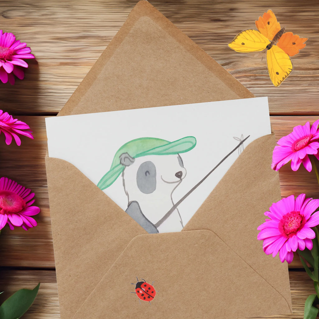 Deluxe Karte Panda Angeln Karte, Grußkarte, Klappkarte, Einladungskarte, Hochzeitskarte, Hochwertige Grußkarte, Glückwunschkarte, Hochwertige Klappkarte, Geburtstagskarte, Geschenk, Sport, Sportart, Hobby, Schenken, Danke, Dankeschön, Auszeichnung, Gewinn, Sportler, angeln, Angelverein, Angelsport, Hobbyangler, angeln gehen, Angler