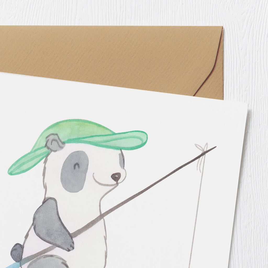 Deluxe Karte Panda Angeln Karte, Grußkarte, Klappkarte, Einladungskarte, Hochzeitskarte, Hochwertige Grußkarte, Glückwunschkarte, Hochwertige Klappkarte, Geburtstagskarte, Geschenk, Sport, Sportart, Hobby, Schenken, Danke, Dankeschön, Auszeichnung, Gewinn, Sportler, angeln, Angelverein, Angelsport, Hobbyangler, angeln gehen, Angler