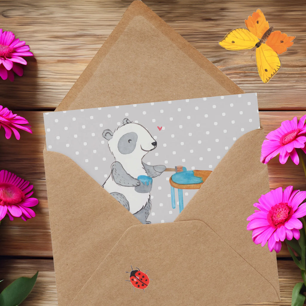 Deluxe Card panda restore furniture Glückwunschkarte, Hochwertige Grußkarte, Klappkarte, Karte, Hochzeitskarte, Geburtstagskarte, Grußkarte, Einladungskarte, Hochwertige Klappkarte, Geschenk, Sport, Sportart, Hobby, Schenken, Danke, Dankeschön, Auszeichnung, Gewinn, Sportler, Handwerk, Möbel restaurieren, antike Möbel restaurieren, Restaurator