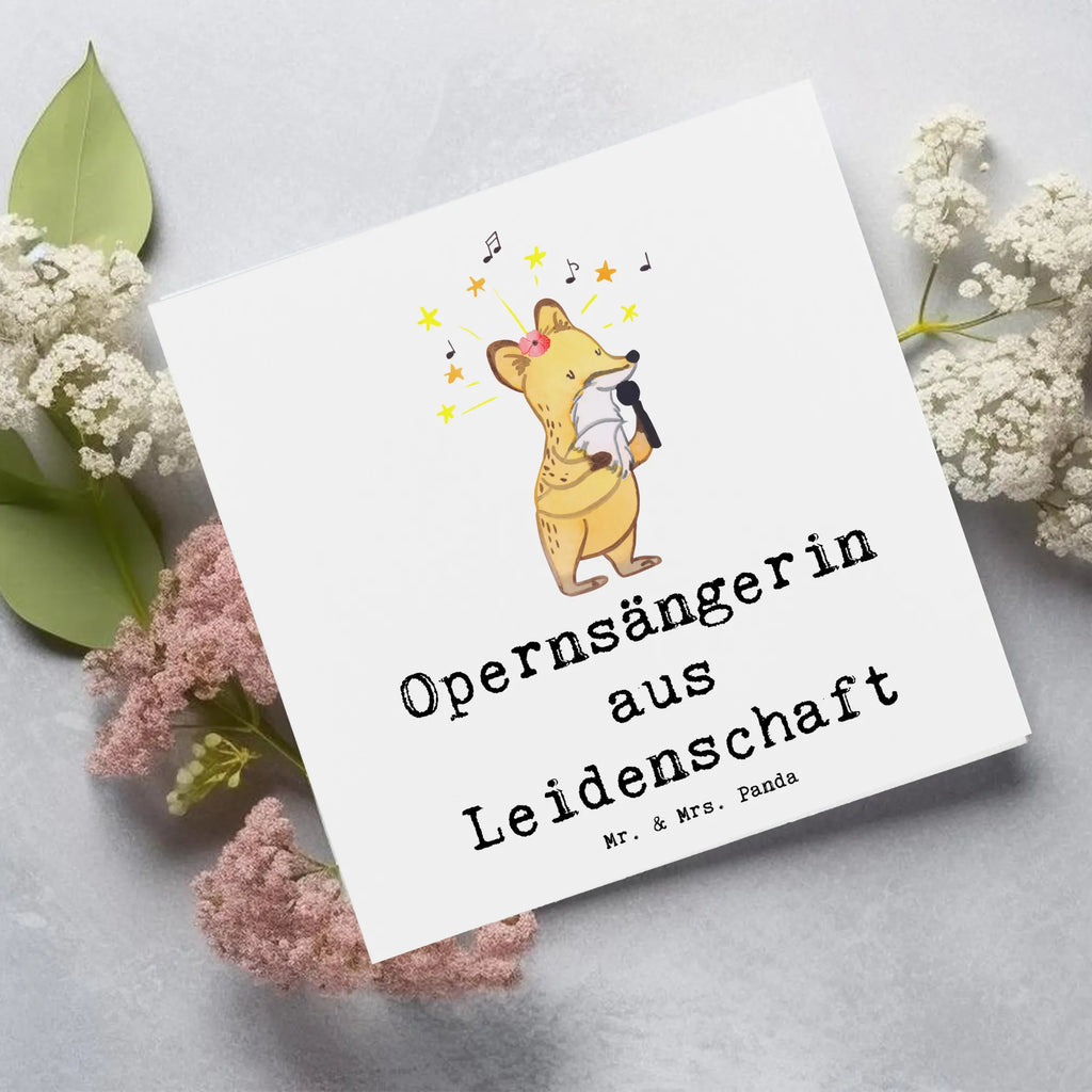 Deluxe Karte Opernsängerin Leidenschaft Grußkarte, Klappkarte, Glückwunschkarte, faltkarte, doppelkarte, anlasskarte, Jubiläum, Beruf, Danke, Abschied, Geschenk, Kollegin, Arbeitskollege, Mitarbeiter, Firma, Rente, Kollege, Ausbildung, Schenken, Dankeschön