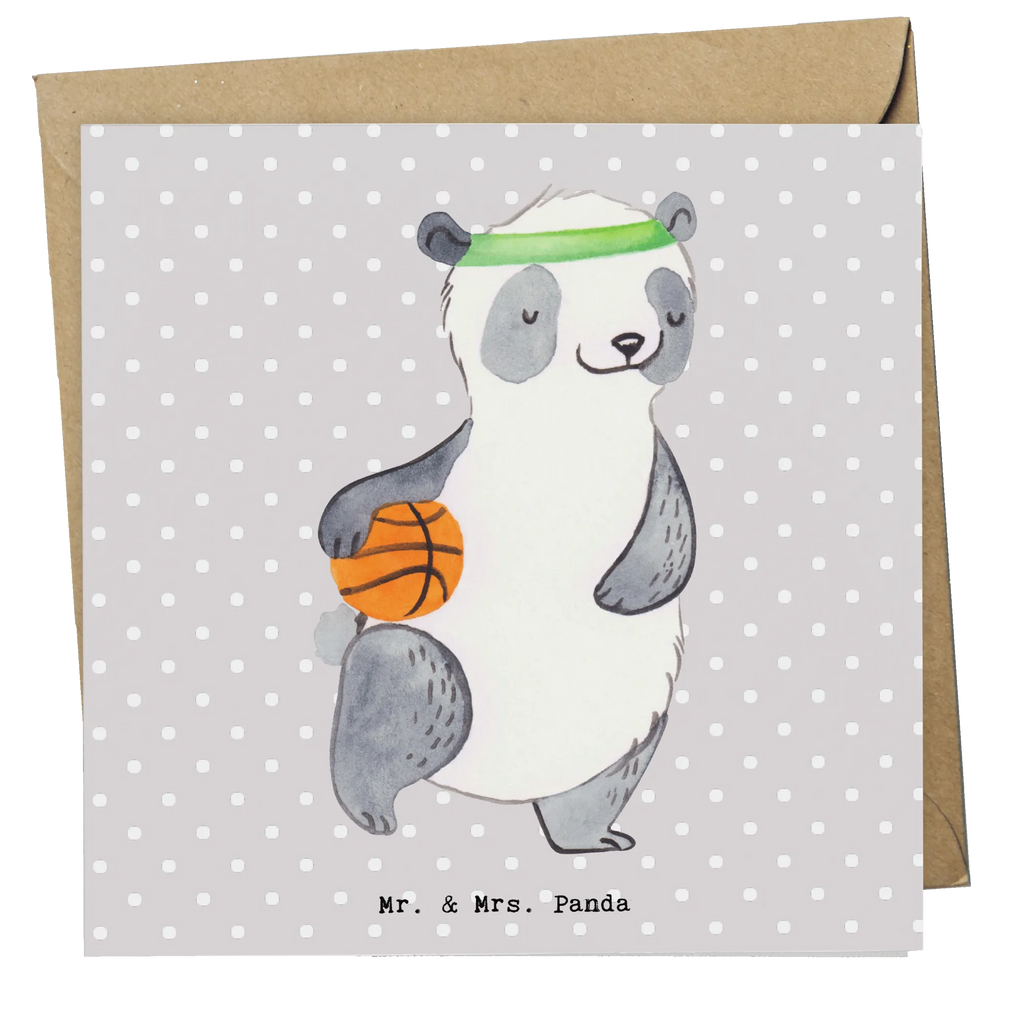 Deluxe Card panda basketball Grußkarte, Einladungskarte, Geburtstagskarte, Klappkarte, Karte, Glückwunschkarte, Hochzeitskarte, Hochwertige Grußkarte, Hochwertige Klappkarte, Geschenk, Sport, Sportart, Hobby, Schenken, Danke, Dankeschön, Auszeichnung, Gewinn, Sportler, Basketball Verein, Basketball Verband, Basketballplatz, Basketball