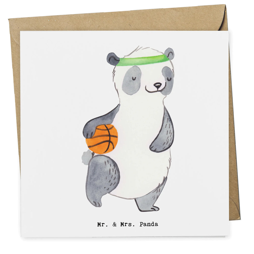 Deluxe Card panda basketball Grußkarte, Einladungskarte, Geburtstagskarte, Klappkarte, Karte, Glückwunschkarte, Hochzeitskarte, Hochwertige Grußkarte, Hochwertige Klappkarte, Geschenk, Sport, Sportart, Hobby, Schenken, Danke, Dankeschön, Auszeichnung, Gewinn, Sportler, Basketball Verein, Basketball Verband, Basketballplatz, Basketball