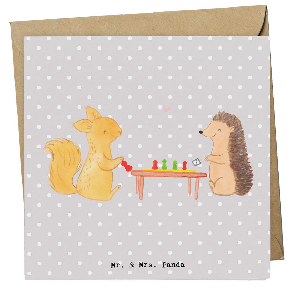 Deluxe Karte Eichhörnchen Gesellschaftsspiele Glückwunschkarte, Einladungskarte, Karte, Klappkarte, Hochwertige Klappkarte, Geburtstagskarte, Hochzeitskarte, Grußkarte, Hochwertige Grußkarte, Geschenk, Sport, Sportart, Hobby, Schenken, Danke, Dankeschön, Auszeichnung, Gewinn, Sportler, Spielen, Gesellschaftsspiele, Spieleabend