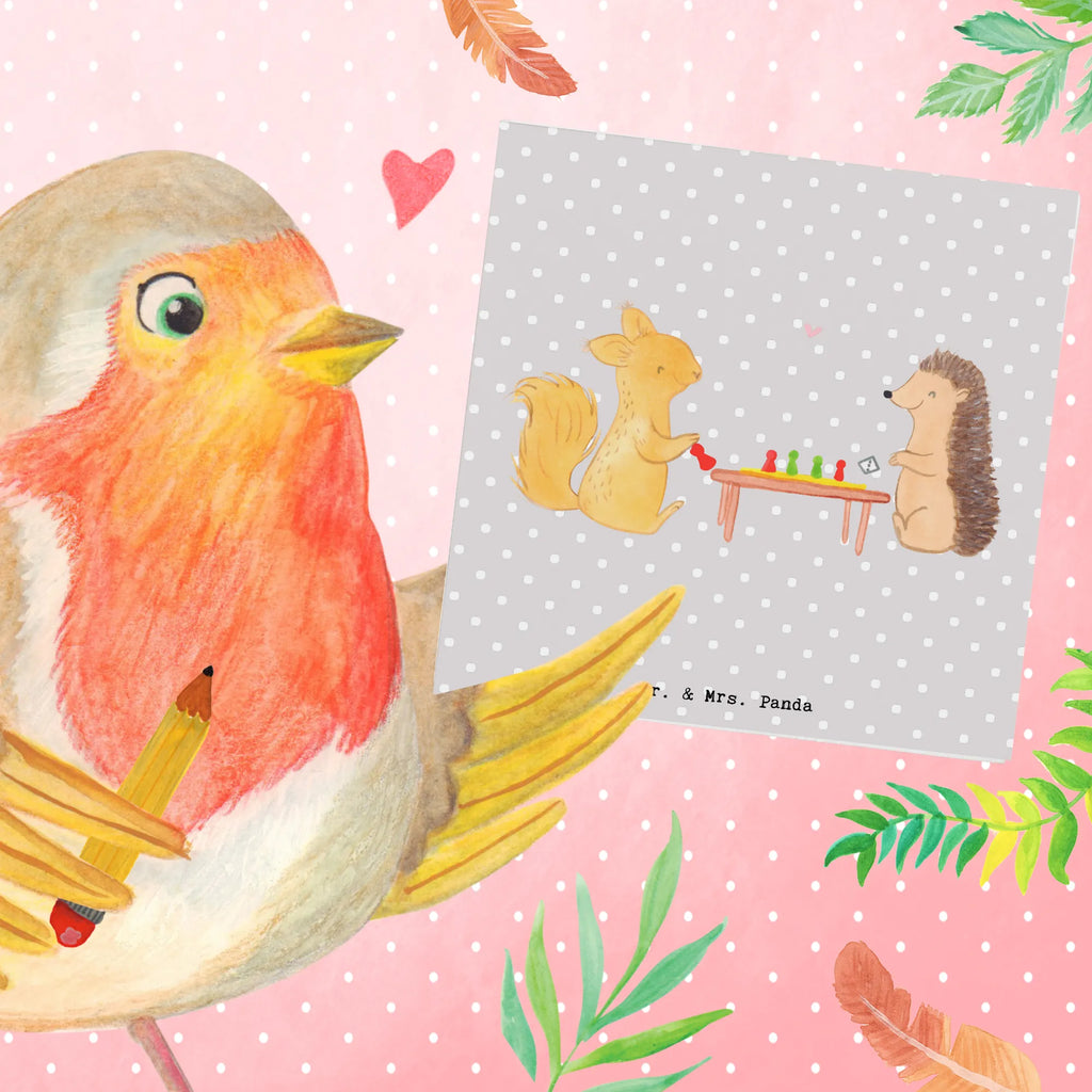 Deluxe Karte Eichhörnchen Gesellschaftsspiele Glückwunschkarte, Einladungskarte, Karte, Klappkarte, Hochwertige Klappkarte, Geburtstagskarte, Hochzeitskarte, Grußkarte, Hochwertige Grußkarte, Geschenk, Sport, Sportart, Hobby, Schenken, Danke, Dankeschön, Auszeichnung, Gewinn, Sportler, Spielen, Gesellschaftsspiele, Spieleabend