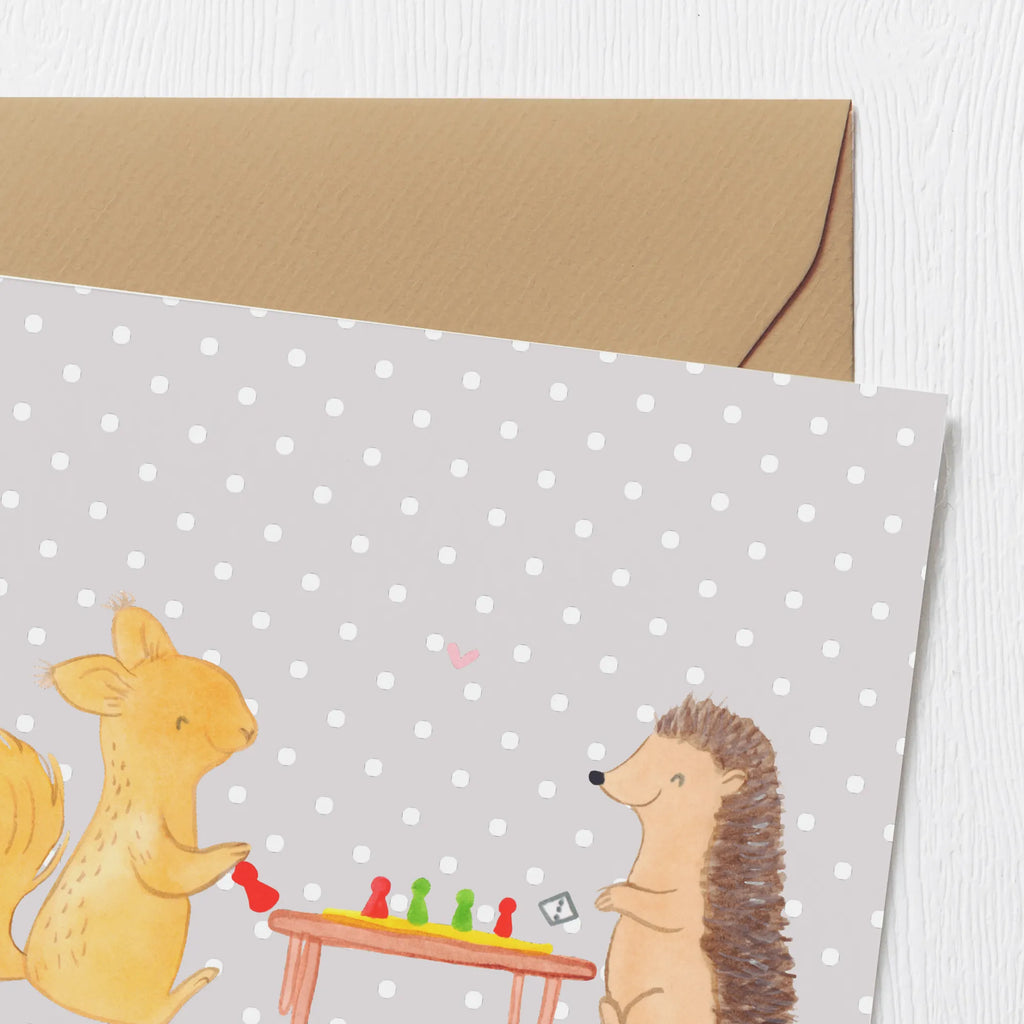 Deluxe Karte Eichhörnchen Gesellschaftsspiele Glückwunschkarte, Einladungskarte, Karte, Klappkarte, Hochwertige Klappkarte, Geburtstagskarte, Hochzeitskarte, Grußkarte, Hochwertige Grußkarte, Geschenk, Sport, Sportart, Hobby, Schenken, Danke, Dankeschön, Auszeichnung, Gewinn, Sportler, Spielen, Gesellschaftsspiele, Spieleabend