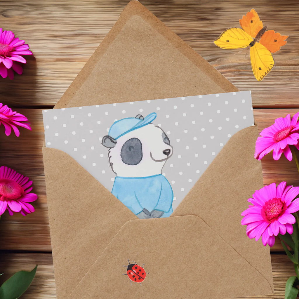 Deluxe Karte Panda Golfen Hochwertige Grußkarte, Hochwertige Klappkarte, Hochzeitskarte, Glückwunschkarte, Klappkarte, Geburtstagskarte, Karte, Grußkarte, Einladungskarte, Geschenk, Sport, Sportart, Hobby, Schenken, Danke, Dankeschön, Auszeichnung, Gewinn, Sportler, Golf Verein, Golfplatz, Golfen, Golf spielen, Golfturnier