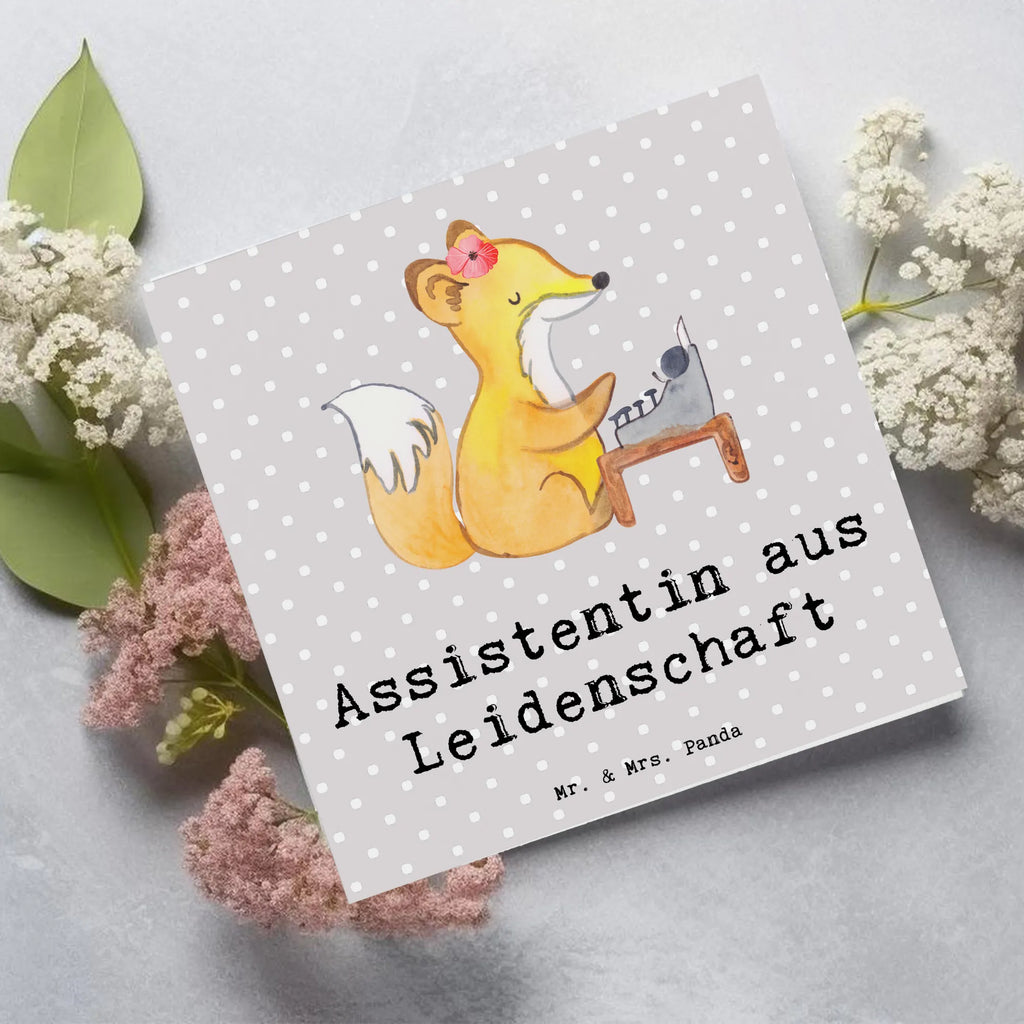 Deluxe Karte Assistentin Leidenschaft Grußkarte, Karte, Klappkarte, Hochzeitskarte, Einladungskarte, Hochwertige Klappkarte, Geburtstagskarte, Hochwertige Grußkarte, Glückwunschkarte, Beruf, Ausbildung, Jubiläum, Abschied, Rente, Kollege, Kollegin, Geschenk, Schenken, Arbeitskollege, Mitarbeiter, Firma, Danke, Dankeschön