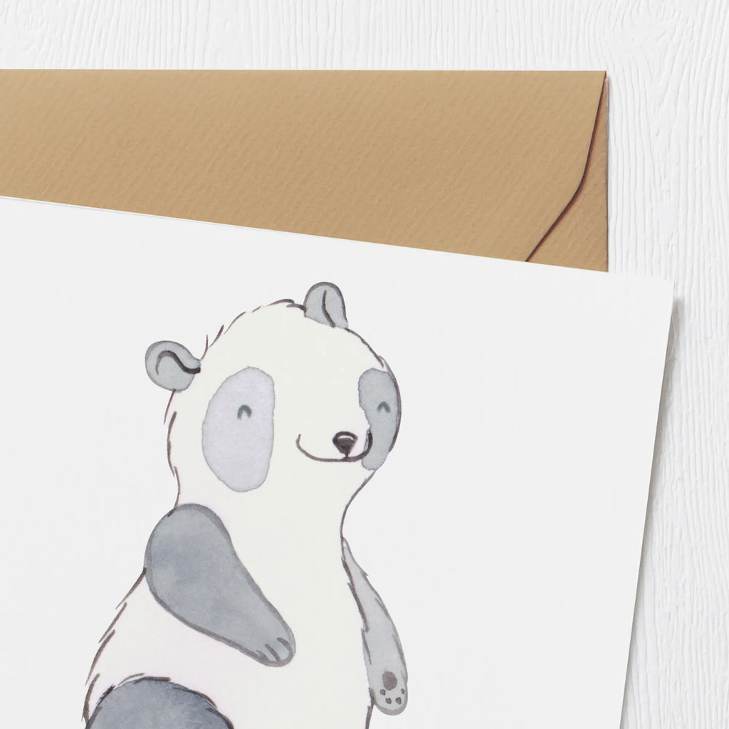 Deluxe Card panda roller blading Klappkarte, Hochzeitskarte, Einladungskarte, Karte, Hochwertige Grußkarte, Glückwunschkarte, Hochwertige Klappkarte, Geburtstagskarte, Grußkarte, Geschenk, Sport, Sportart, Hobby, Schenken, Danke, Dankeschön, Auszeichnung, Gewinn, Sportler, Rollschuh fahren, Inliner fahren, inlinern