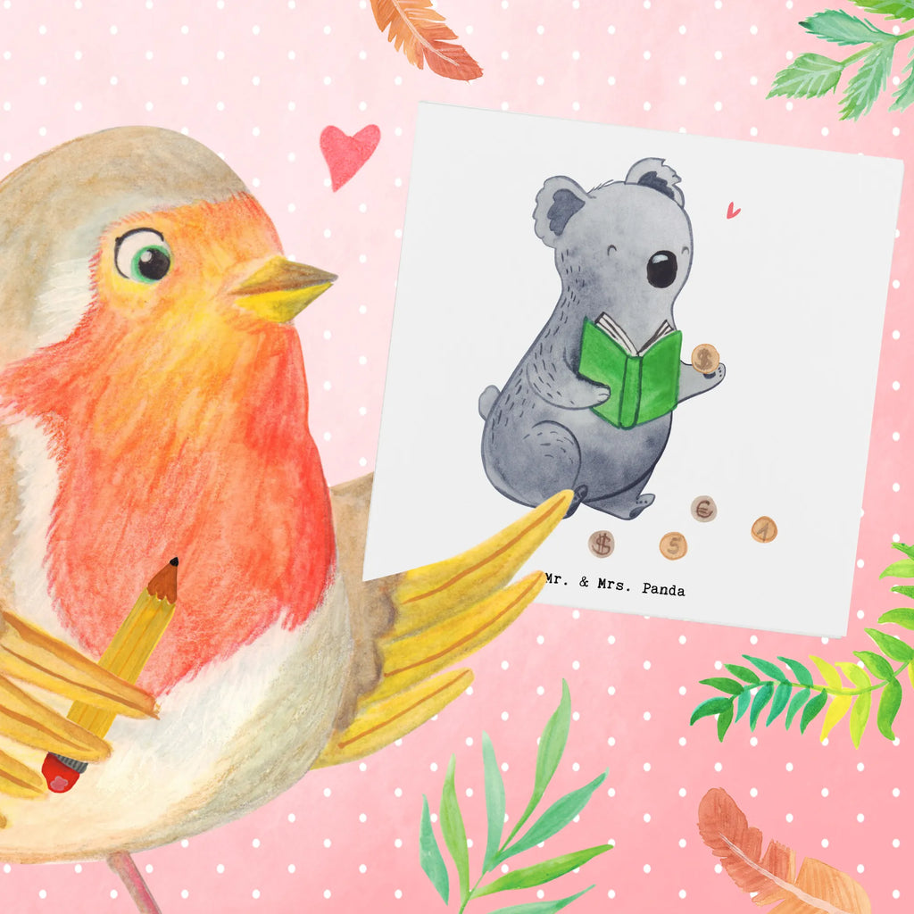 Deluxe Karte Koala Münzen sammeln Klappkarte, Glückwunschkarte, doppelkarte, faltkarte, Grußkarte, Schenken, Geschenk, Sport, Sportart, Hobby, Danke, Dankeschön, Auszeichnung, Gewinn, Sportler, Numismatik, Münzen Sammeln, Münzen aus Aller Welt