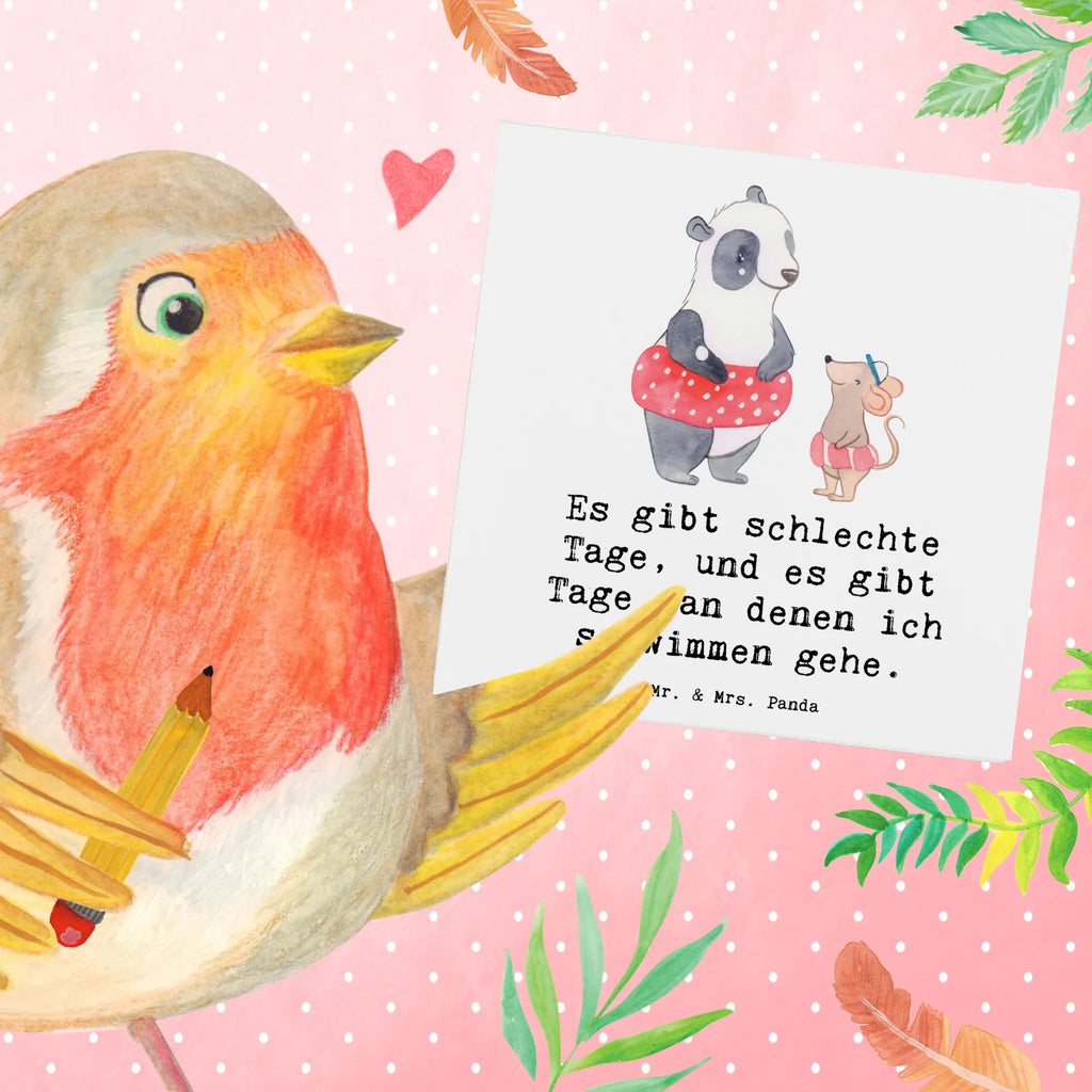 Deluxe Karte Otter Schwimmen Grußkarte, Hochwertige Grußkarte, Karte, Geburtstagskarte, Einladungskarte, Klappkarte, Hochzeitskarte, Glückwunschkarte, Hochwertige Klappkarte, Geschenk, Sport, Sportart, Hobby, Schenken, Danke, Dankeschön, Auszeichnung, Gewinn, Sportler, Schwimmkurs, Wassersport, Schwimmen