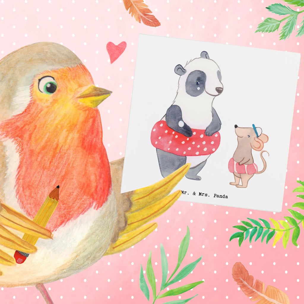 Deluxe Karte Otter Schwimmen Grußkarte, Hochwertige Grußkarte, Karte, Geburtstagskarte, Einladungskarte, Klappkarte, Hochzeitskarte, Glückwunschkarte, Hochwertige Klappkarte, Geschenk, Sport, Sportart, Hobby, Schenken, Danke, Dankeschön, Auszeichnung, Gewinn, Sportler, Schwimmkurs, Wassersport, Schwimmen