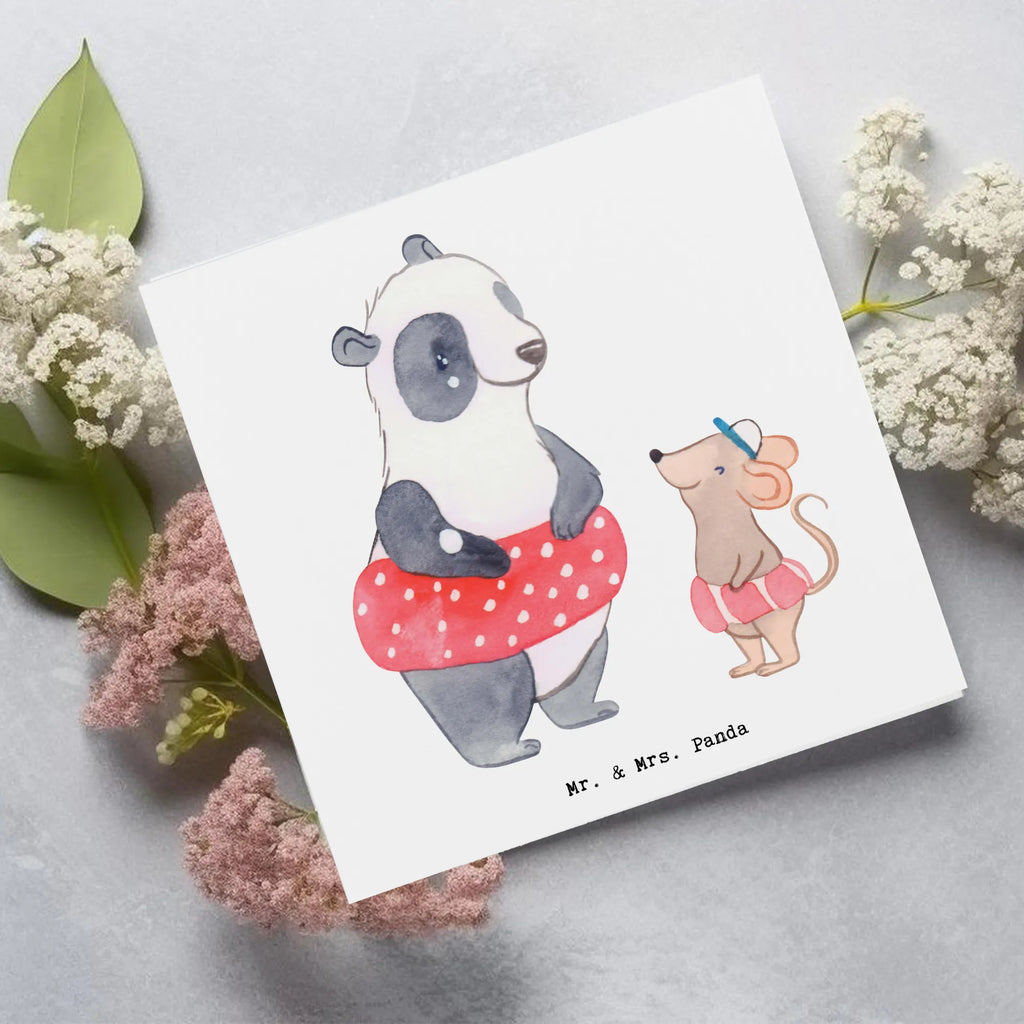 Deluxe Karte Otter Schwimmen Grußkarte, Hochwertige Grußkarte, Karte, Geburtstagskarte, Einladungskarte, Klappkarte, Hochzeitskarte, Glückwunschkarte, Hochwertige Klappkarte, Geschenk, Sport, Sportart, Hobby, Schenken, Danke, Dankeschön, Auszeichnung, Gewinn, Sportler, Schwimmkurs, Wassersport, Schwimmen