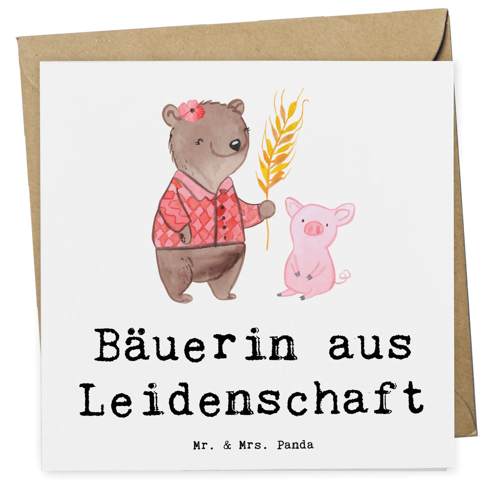 Deluxe Karte Bäuerin Leidenschaft Klappkarte, Karte, Glückwunschkarte, Hochwertige Grußkarte, Hochzeitskarte, Einladungskarte, Geburtstagskarte, Hochwertige Klappkarte, Grußkarte, Beruf, Ausbildung, Jubiläum, Abschied, Rente, Kollege, Kollegin, Geschenk, Schenken, Arbeitskollege, Mitarbeiter, Firma, Danke, Dankeschön, Tierwirtin, Farmerin, Agronomin, Bäuerin, Bauernhof, Landwirtin