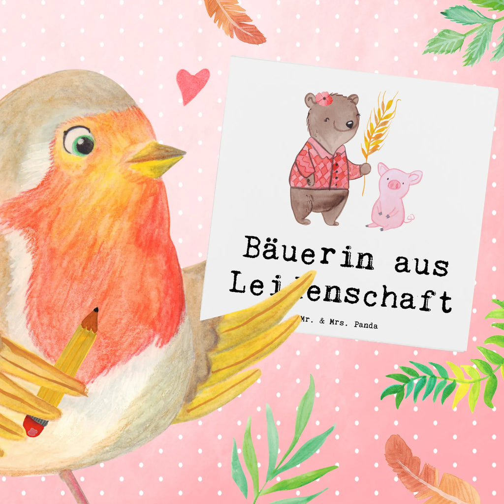 Deluxe Karte Bäuerin Leidenschaft Klappkarte, Karte, Glückwunschkarte, Hochwertige Grußkarte, Hochzeitskarte, Einladungskarte, Geburtstagskarte, Hochwertige Klappkarte, Grußkarte, Beruf, Ausbildung, Jubiläum, Abschied, Rente, Kollege, Kollegin, Geschenk, Schenken, Arbeitskollege, Mitarbeiter, Firma, Danke, Dankeschön, Tierwirtin, Farmerin, Agronomin, Bäuerin, Bauernhof, Landwirtin