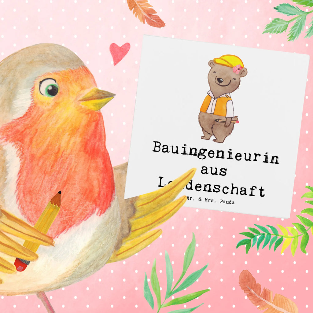 Deluxe Karte Bauingenieurin Leidenschaft Einladungskarte, Geburtstagskarte, Glückwunschkarte, Karte, Grußkarte, Hochwertige Klappkarte, Hochzeitskarte, Hochwertige Grußkarte, Klappkarte, Beruf, Ausbildung, Jubiläum, Abschied, Rente, Kollege, Kollegin, Geschenk, Schenken, Arbeitskollege, Mitarbeiter, Firma, Danke, Dankeschön, Ingeniuerin, Studium, Baustelle, Bauingenieurin, Statikerin