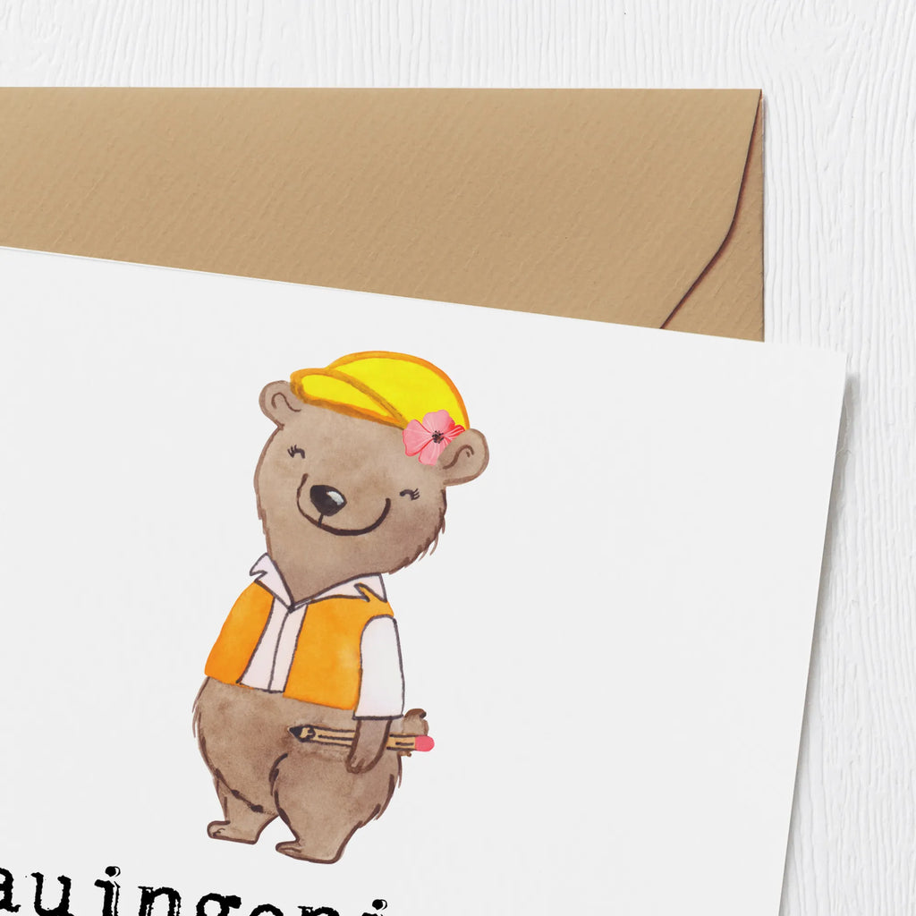 Deluxe Karte Bauingenieurin Leidenschaft Einladungskarte, Geburtstagskarte, Glückwunschkarte, Karte, Grußkarte, Hochwertige Klappkarte, Hochzeitskarte, Hochwertige Grußkarte, Klappkarte, Beruf, Ausbildung, Jubiläum, Abschied, Rente, Kollege, Kollegin, Geschenk, Schenken, Arbeitskollege, Mitarbeiter, Firma, Danke, Dankeschön, Ingeniuerin, Studium, Baustelle, Bauingenieurin, Statikerin