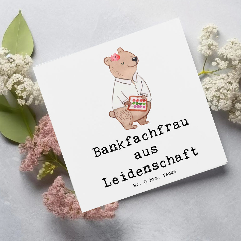 Deluxe Karte Bankfachfrau Leidenschaft Einladungskarte, Grußkarte, Hochwertige Klappkarte, Hochwertige Grußkarte, Karte, Glückwunschkarte, Geburtstagskarte, Hochzeitskarte, Klappkarte, Beruf, Ausbildung, Jubiläum, Abschied, Rente, Kollege, Kollegin, Geschenk, Schenken, Arbeitskollege, Mitarbeiter, Firma, Danke, Dankeschön, Bankberaterin, Bankangestellte, Bankfachfrau, Bänkerin