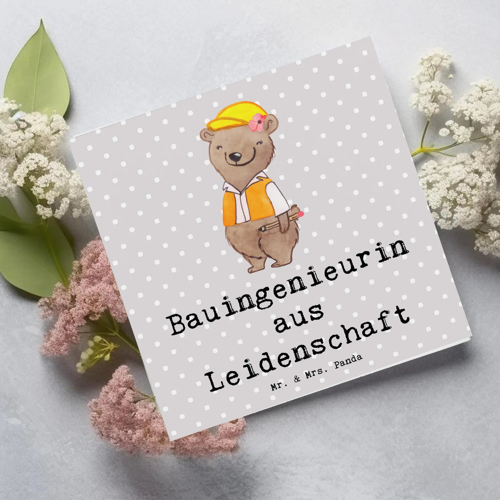 Deluxe Karte Bauingenieurin Leidenschaft Einladungskarte, Geburtstagskarte, Glückwunschkarte, Karte, Grußkarte, Hochwertige Klappkarte, Hochzeitskarte, Hochwertige Grußkarte, Klappkarte, Beruf, Ausbildung, Jubiläum, Abschied, Rente, Kollege, Kollegin, Geschenk, Schenken, Arbeitskollege, Mitarbeiter, Firma, Danke, Dankeschön, Ingeniuerin, Studium, Baustelle, Bauingenieurin, Statikerin