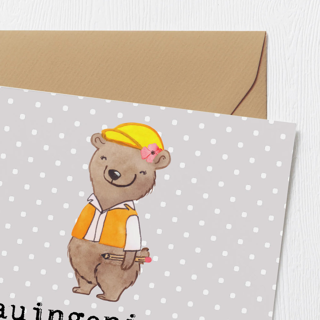 Deluxe Karte Bauingenieurin Leidenschaft Einladungskarte, Geburtstagskarte, Glückwunschkarte, Karte, Grußkarte, Hochwertige Klappkarte, Hochzeitskarte, Hochwertige Grußkarte, Klappkarte, Beruf, Ausbildung, Jubiläum, Abschied, Rente, Kollege, Kollegin, Geschenk, Schenken, Arbeitskollege, Mitarbeiter, Firma, Danke, Dankeschön, Ingeniuerin, Studium, Baustelle, Bauingenieurin, Statikerin