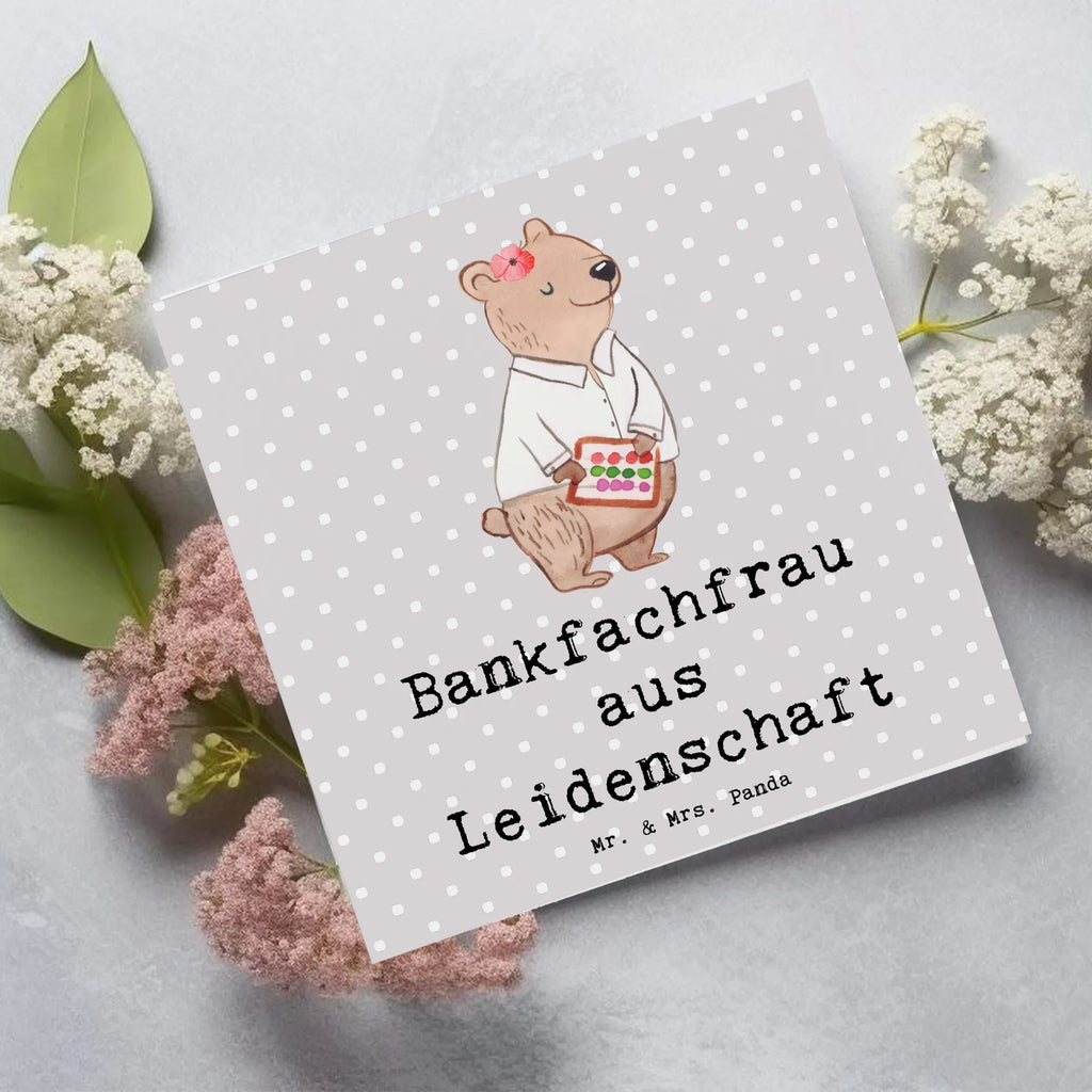 Deluxe Karte Bankfachfrau Leidenschaft Einladungskarte, Grußkarte, Hochwertige Klappkarte, Hochwertige Grußkarte, Karte, Glückwunschkarte, Geburtstagskarte, Hochzeitskarte, Klappkarte, Beruf, Ausbildung, Jubiläum, Abschied, Rente, Kollege, Kollegin, Geschenk, Schenken, Arbeitskollege, Mitarbeiter, Firma, Danke, Dankeschön, Bankberaterin, Bankangestellte, Bankfachfrau, Bänkerin