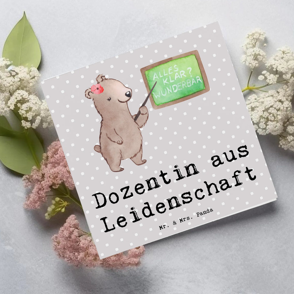 Deluxe Card female lecturer Passion Hochwertige Grußkarte, Geburtstagskarte, Hochwertige Klappkarte, Einladungskarte, Glückwunschkarte, Karte, Klappkarte, Grußkarte, Hochzeitskarte, Beruf, Ausbildung, Jubiläum, Abschied, Rente, Kollege, Kollegin, Geschenk, Schenken, Arbeitskollege, Mitarbeiter, Firma, Danke, Dankeschön, Vorlesung, Unterricht, Universität, Dozentin, Akademikerin, Professorin, Tutorin, Uni
