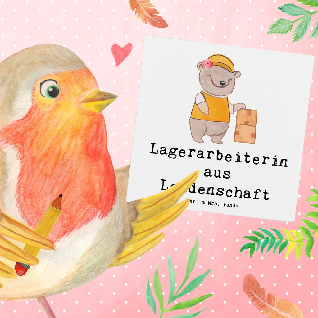 Deluxe Karte Lagerarbeiterin Leidenschaft Karte, Hochwertige Klappkarte, Hochzeitskarte, Hochwertige Grußkarte, Klappkarte, Einladungskarte, Geburtstagskarte, Glückwunschkarte, Grußkarte, Beruf, Ausbildung, Jubiläum, Abschied, Rente, Kollege, Kollegin, Geschenk, Schenken, Arbeitskollege, Mitarbeiter, Firma, Danke, Dankeschön, Fachlageristin, Lagerverwalterin, Lageristin, Lagerarbeiterin