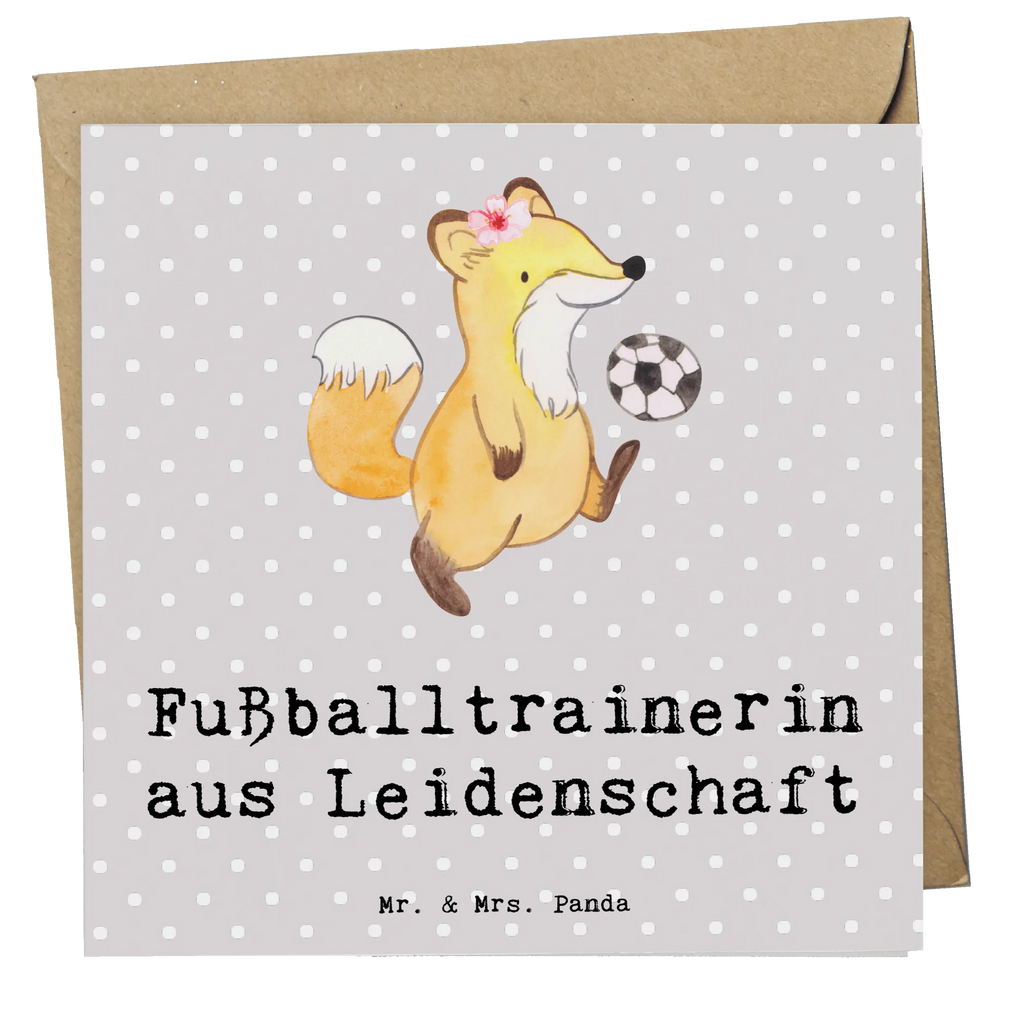 Deluxe Karte Fußballtrainerin Leidenschaft Glückwunschkarte, Hochwertige Grußkarte, Grußkarte, Karte, Geburtstagskarte, Klappkarte, Einladungskarte, Hochwertige Klappkarte, Hochzeitskarte, Beruf, Ausbildung, Jubiläum, Abschied, Rente, Kollege, Kollegin, Geschenk, Schenken, Arbeitskollege, Mitarbeiter, Firma, Danke, Dankeschön, Fußballtrainerin, Fußballspiel, Verein Fußball, Glücksbringer