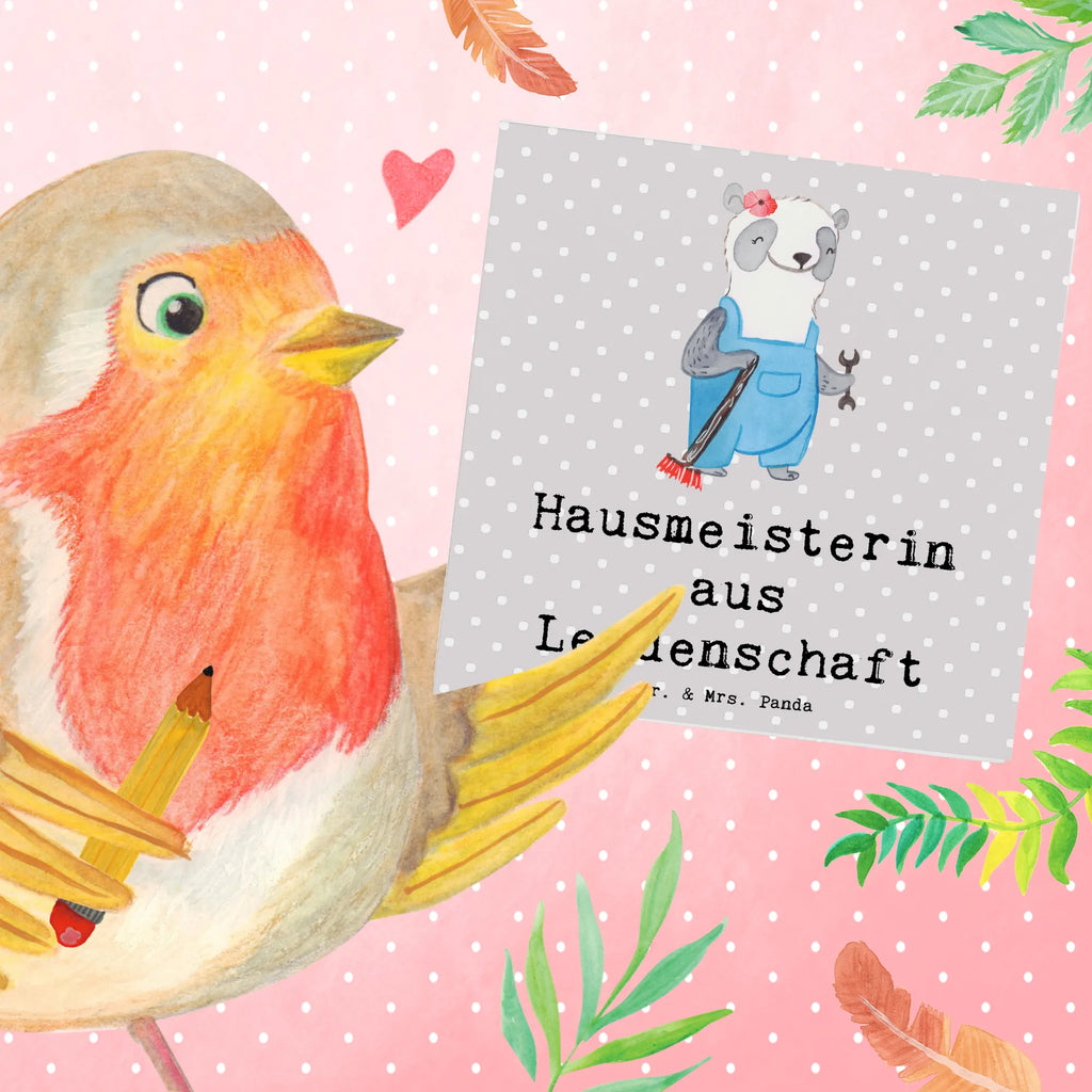 Deluxe Karte Hausmeisterin Leidenschaft Karte, Hochwertige Grußkarte, Hochzeitskarte, Einladungskarte, Glückwunschkarte, Geburtstagskarte, Grußkarte, Klappkarte, Hochwertige Klappkarte, Beruf, Ausbildung, Jubiläum, Abschied, Rente, Kollege, Kollegin, Geschenk, Schenken, Arbeitskollege, Mitarbeiter, Firma, Danke, Dankeschön, Concierge, Hausverwalterin, Hausmeisterin, Facility Manager