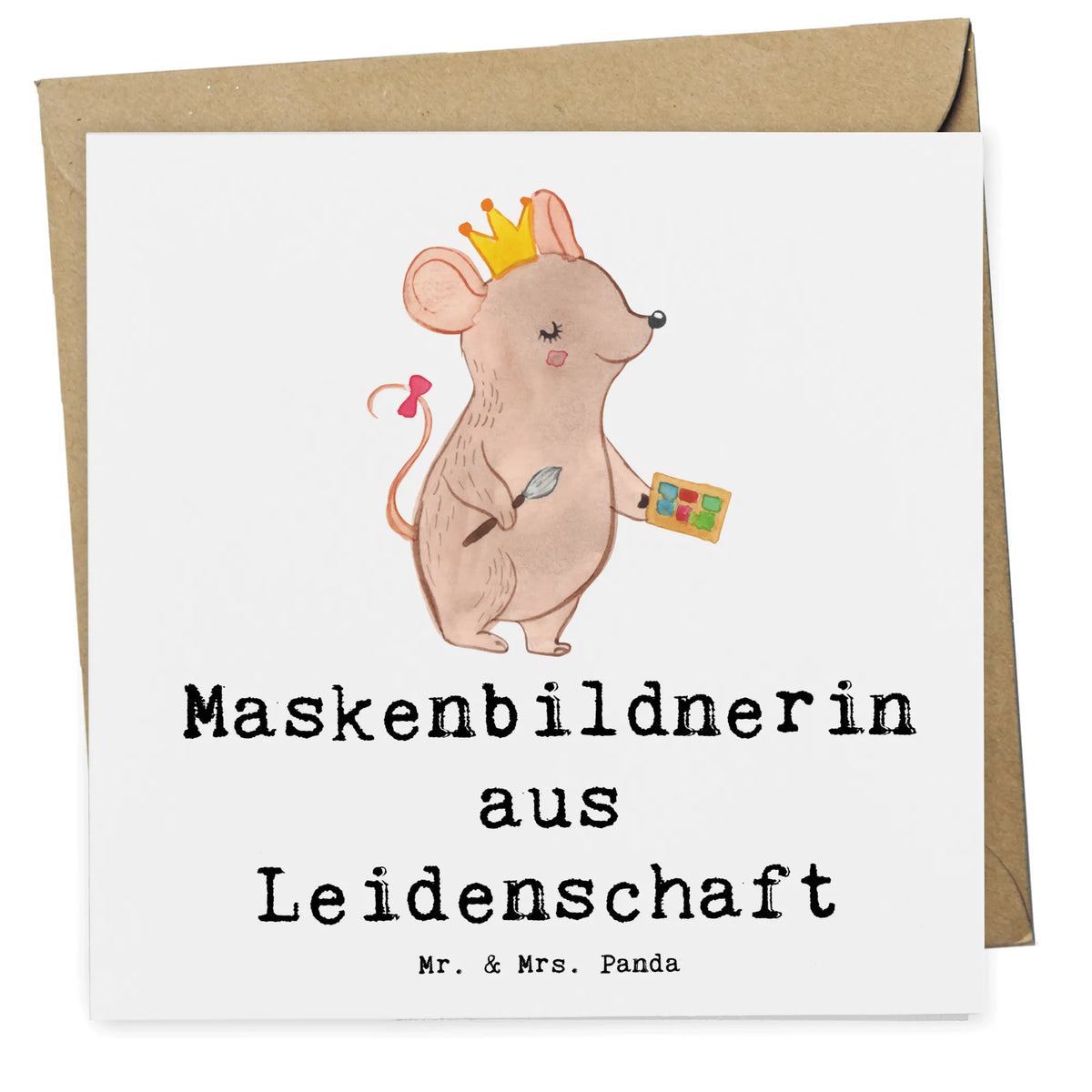 Deluxe Karte Maskenbildnerin Leidenschaft doppelkarte, faltkarte, Klappkarte, Glückwunschkarte, Grußkarte, anlasskarte, Geschenk, Schenken, Jubiläum, Danke, Dankeschön, Beruf, Ausbildung, Abschied, Rente, Kollege, Kollegin, Arbeitskollege, Mitarbeiter, Firma, Visagistin, Kosmetikerin, Make Up Artist, Beauty Salon, Maskenbildnerin, Eröffnung, Kosmetikstudio