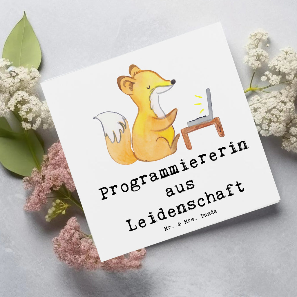 Deluxe Card female programmer Passion Hochzeitskarte, Geburtstagskarte, Klappkarte, Hochwertige Grußkarte, Glückwunschkarte, Karte, Einladungskarte, Hochwertige Klappkarte, Grußkarte, Beruf, Ausbildung, Jubiläum, Abschied, Rente, Kollege, Kollegin, Geschenk, Schenken, Arbeitskollege, Mitarbeiter, Firma, Danke, Dankeschön, IT-Spezialistin, Computerfreak, Datenverarbeiterin, Programmiererin, Softwarentwicklerin, Computerfachfrau, Nerd, Softwareingenieurin