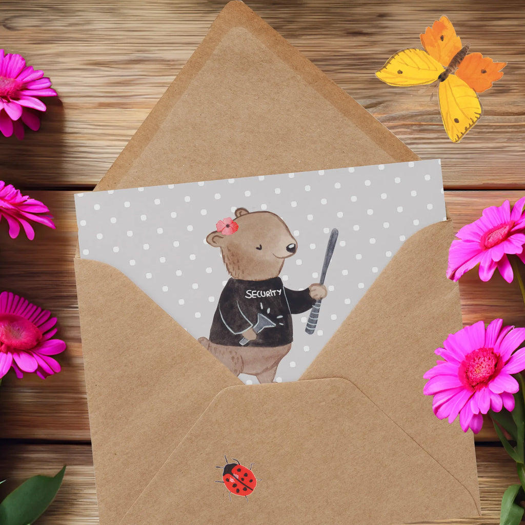 Deluxe Card Female security service employee Heart Hochzeitskarte, Geburtstagskarte, Karte, Hochwertige Grußkarte, Grußkarte, Glückwunschkarte, Einladungskarte, Klappkarte, Hochwertige Klappkarte, Beruf, Ausbildung, Jubiläum, Abschied, Rente, Kollege, Kollegin, Geschenk, Schenken, Arbeitskollege, Mitarbeiter, Firma, Danke, Dankeschön