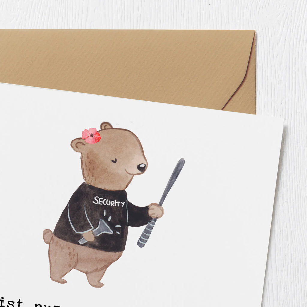 Deluxe Card Female security service employee Heart Hochzeitskarte, Geburtstagskarte, Karte, Hochwertige Grußkarte, Grußkarte, Glückwunschkarte, Einladungskarte, Klappkarte, Hochwertige Klappkarte, Beruf, Ausbildung, Jubiläum, Abschied, Rente, Kollege, Kollegin, Geschenk, Schenken, Arbeitskollege, Mitarbeiter, Firma, Danke, Dankeschön