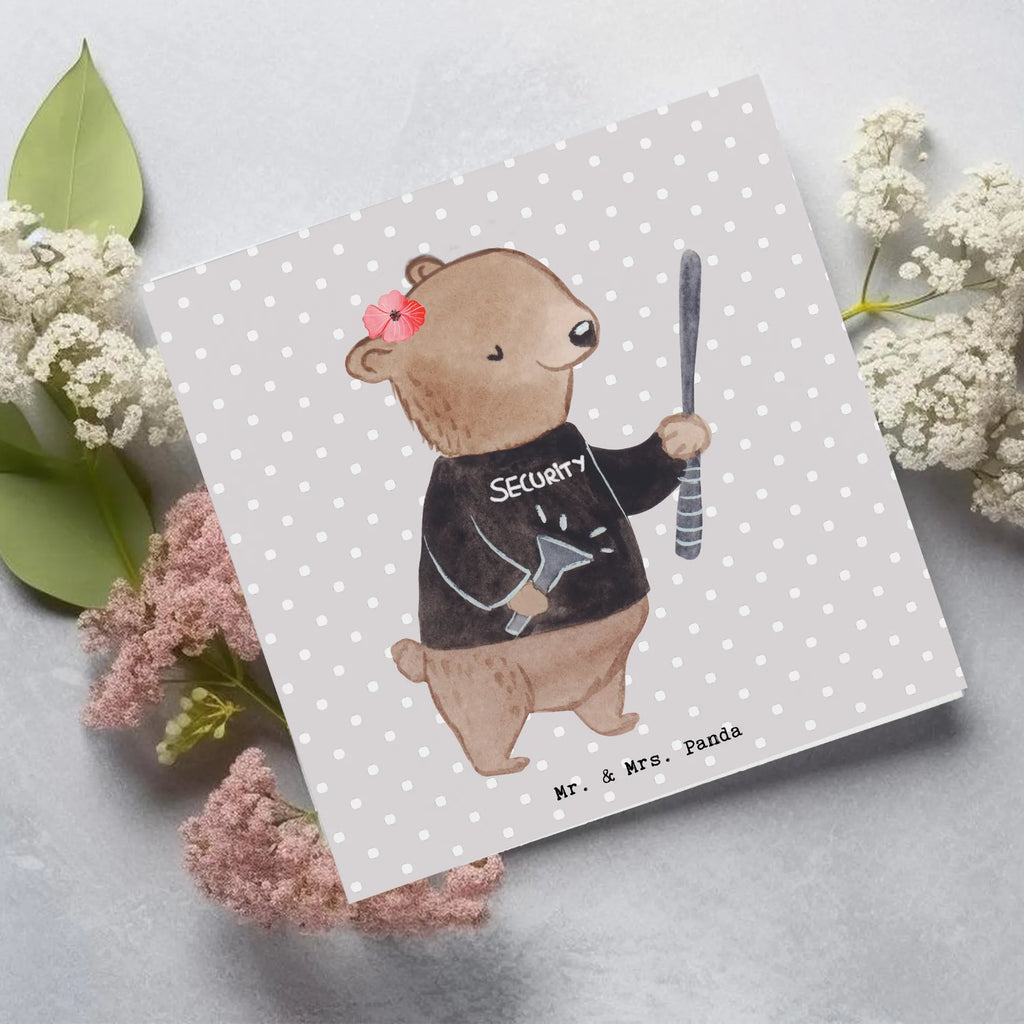 Deluxe Card Female security service employee Heart Hochzeitskarte, Geburtstagskarte, Karte, Hochwertige Grußkarte, Grußkarte, Glückwunschkarte, Einladungskarte, Klappkarte, Hochwertige Klappkarte, Beruf, Ausbildung, Jubiläum, Abschied, Rente, Kollege, Kollegin, Geschenk, Schenken, Arbeitskollege, Mitarbeiter, Firma, Danke, Dankeschön