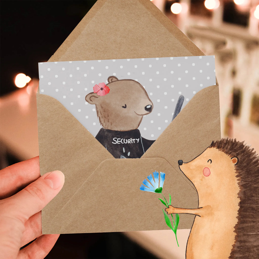 Deluxe Card Female security service employee Heart Hochzeitskarte, Geburtstagskarte, Karte, Hochwertige Grußkarte, Grußkarte, Glückwunschkarte, Einladungskarte, Klappkarte, Hochwertige Klappkarte, Beruf, Ausbildung, Jubiläum, Abschied, Rente, Kollege, Kollegin, Geschenk, Schenken, Arbeitskollege, Mitarbeiter, Firma, Danke, Dankeschön