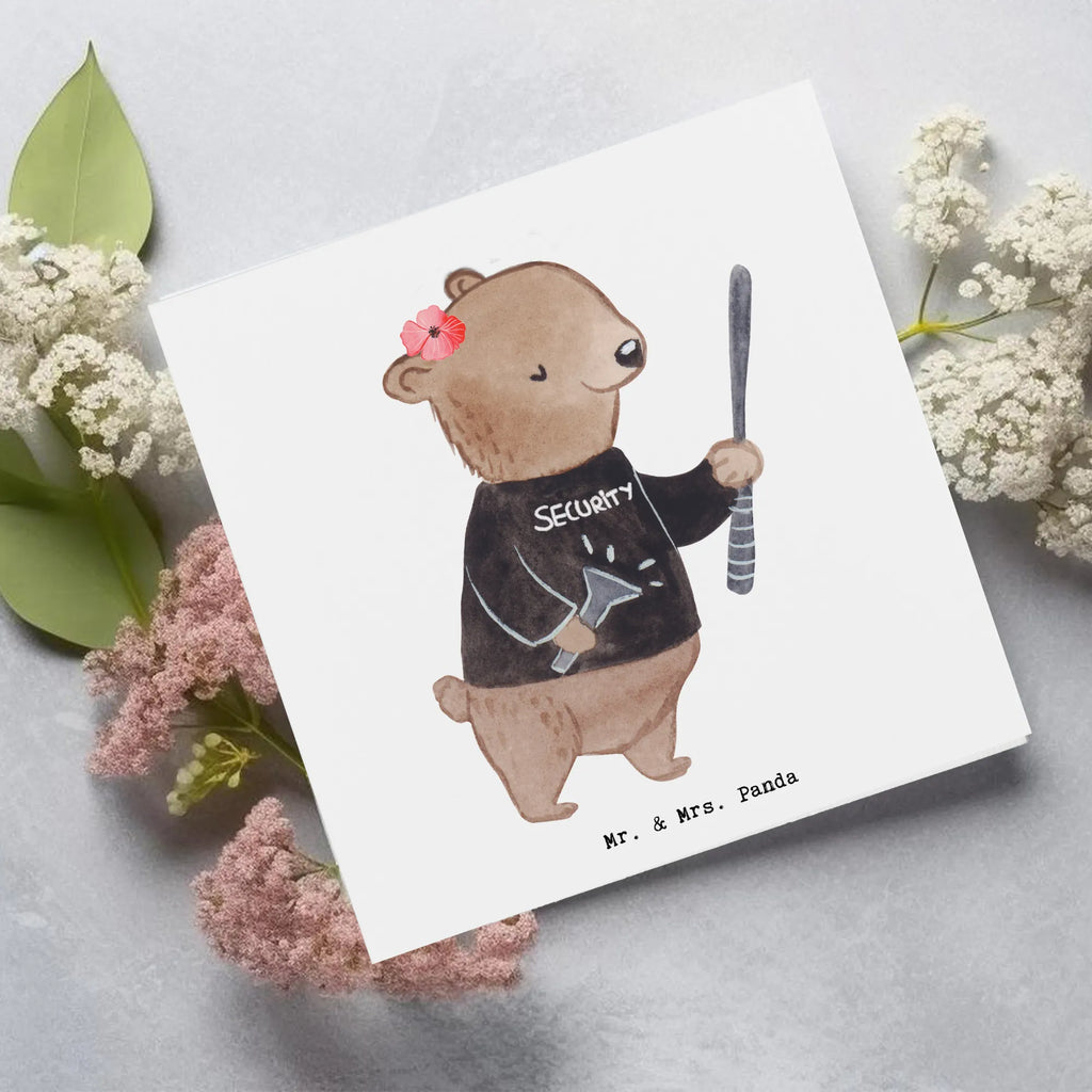 Deluxe Card Female security service employee Heart Hochzeitskarte, Geburtstagskarte, Karte, Hochwertige Grußkarte, Grußkarte, Glückwunschkarte, Einladungskarte, Klappkarte, Hochwertige Klappkarte, Beruf, Ausbildung, Jubiläum, Abschied, Rente, Kollege, Kollegin, Geschenk, Schenken, Arbeitskollege, Mitarbeiter, Firma, Danke, Dankeschön