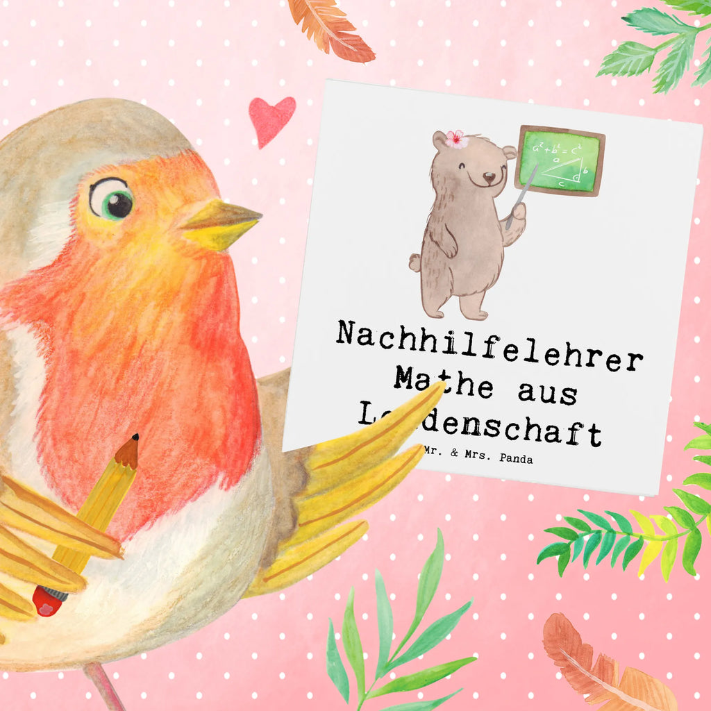 Deluxe Card Math tutor Passion Karte, Grußkarte, Geburtstagskarte, Hochwertige Grußkarte, Glückwunschkarte, Klappkarte, Hochwertige Klappkarte, Hochzeitskarte, Einladungskarte, Beruf, Ausbildung, Jubiläum, Abschied, Rente, Kollege, Kollegin, Geschenk, Schenken, Arbeitskollege, Mitarbeiter, Firma, Danke, Dankeschön, Nachhilfeunterrricht, Mathematik Nachhilfelehrer, Mathe Nachhilfe