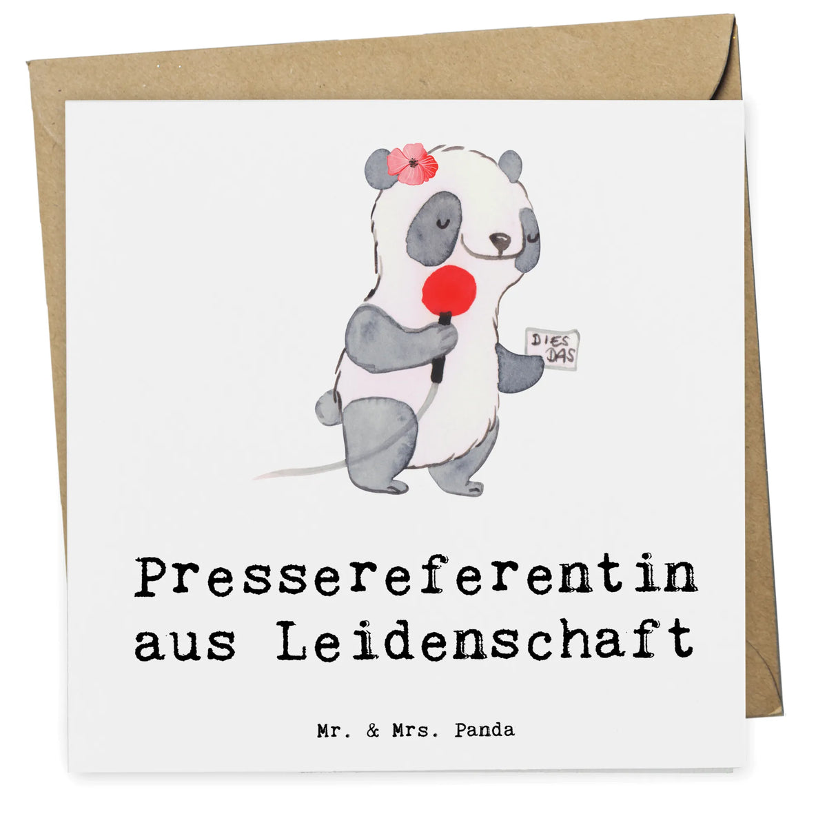 Deluxe Karte Pressereferentin Leidenschaft