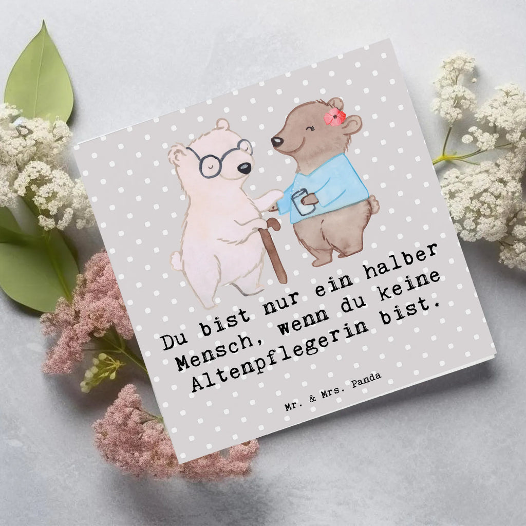 Deluxe Card Geriatric nurse Heart Glückwunschkarte, Hochzeitskarte, Einladungskarte, Hochwertige Grußkarte, Klappkarte, Hochwertige Klappkarte, Karte, Grußkarte, Geburtstagskarte, Beruf, Ausbildung, Jubiläum, Abschied, Rente, Kollege, Kollegin, Geschenk, Schenken, Arbeitskollege, Mitarbeiter, Firma, Danke, Dankeschön, Altenpflegerin, Pflegerin, Altenheim Eröffnung