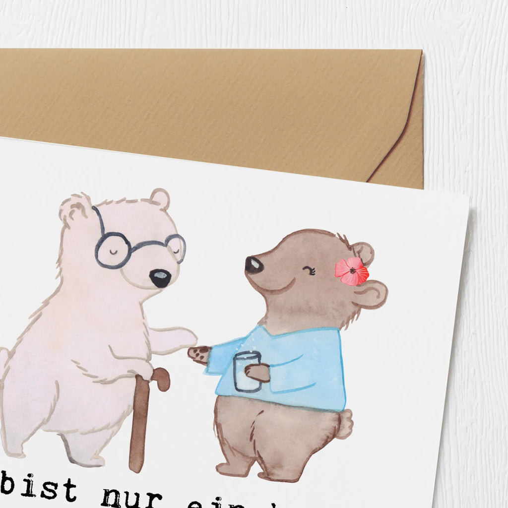 Deluxe Card Geriatric nurse Heart Glückwunschkarte, Hochzeitskarte, Einladungskarte, Hochwertige Grußkarte, Klappkarte, Hochwertige Klappkarte, Karte, Grußkarte, Geburtstagskarte, Beruf, Ausbildung, Jubiläum, Abschied, Rente, Kollege, Kollegin, Geschenk, Schenken, Arbeitskollege, Mitarbeiter, Firma, Danke, Dankeschön, Altenpflegerin, Pflegerin, Altenheim Eröffnung