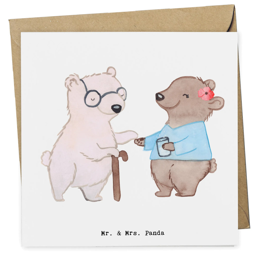 Deluxe Card Geriatric nurse Heart Glückwunschkarte, Hochzeitskarte, Einladungskarte, Hochwertige Grußkarte, Klappkarte, Hochwertige Klappkarte, Karte, Grußkarte, Geburtstagskarte, Beruf, Ausbildung, Jubiläum, Abschied, Rente, Kollege, Kollegin, Geschenk, Schenken, Arbeitskollege, Mitarbeiter, Firma, Danke, Dankeschön, Altenpflegerin, Pflegerin, Altenheim Eröffnung