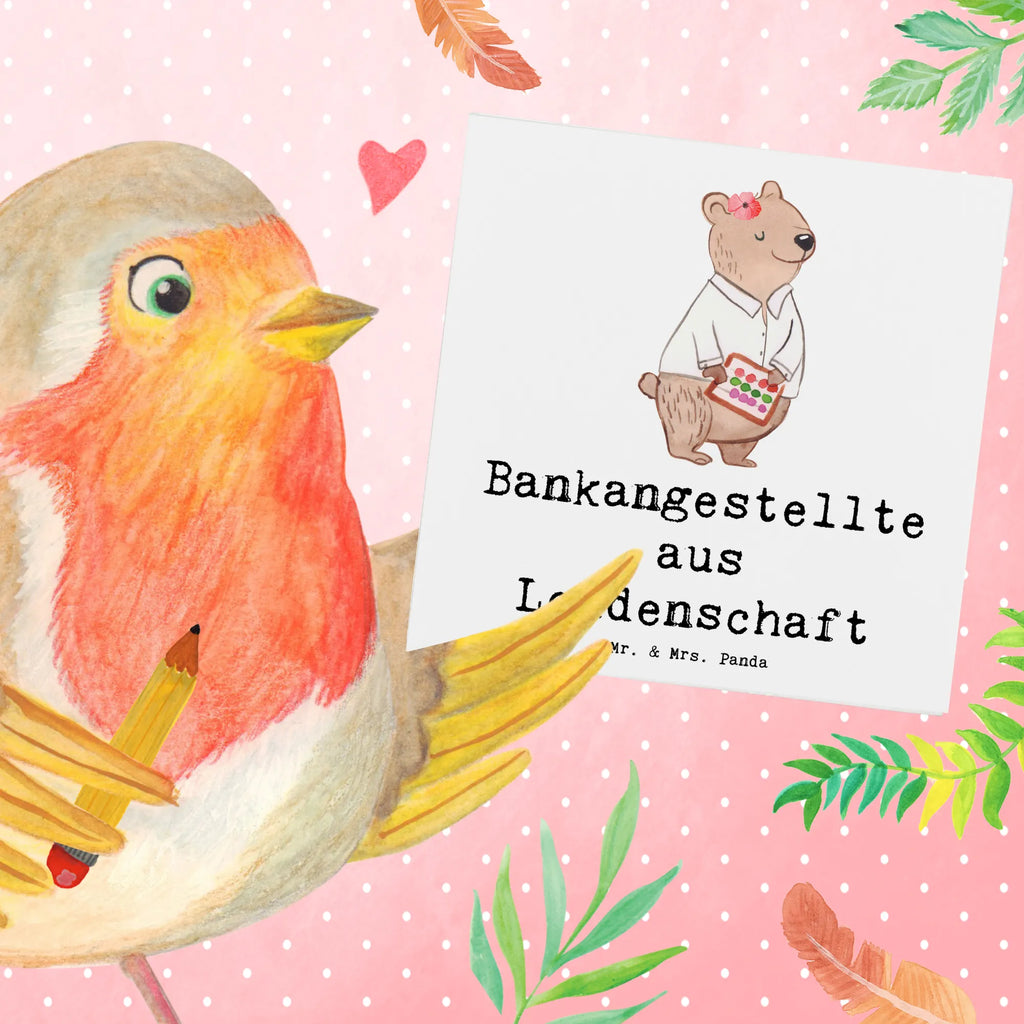 Deluxe Karte Bankangestellte Leidenschaft Karte, Hochzeitskarte, Hochwertige Grußkarte, Grußkarte, Klappkarte, Einladungskarte, Geburtstagskarte, Hochwertige Klappkarte, Glückwunschkarte, Beruf, Ausbildung, Jubiläum, Abschied, Rente, Kollege, Kollegin, Geschenk, Schenken, Arbeitskollege, Mitarbeiter, Firma, Danke, Dankeschön, Bankberaterin, Bankfachfrau, Bankangestellte, Bänkerin