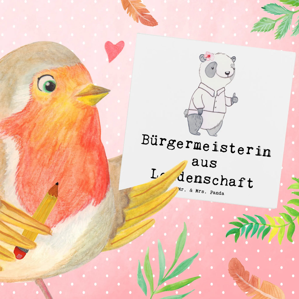 Deluxe Karte Bürgermeisterin Leidenschaft Hochzeitskarte, Grußkarte, Einladungskarte, Klappkarte, Geburtstagskarte, Karte, Hochwertige Klappkarte, Glückwunschkarte, Hochwertige Grußkarte, Beruf, Ausbildung, Jubiläum, Abschied, Rente, Kollege, Kollegin, Geschenk, Schenken, Arbeitskollege, Mitarbeiter, Firma, Danke, Dankeschön, Gemeinde, Bürgermeisterwahl, Amtseinführung, Wahlen, Bürgermeisterin Geschenk zum Amtsantritt, Oberbürgermeisterin, Stadt, Rathaus